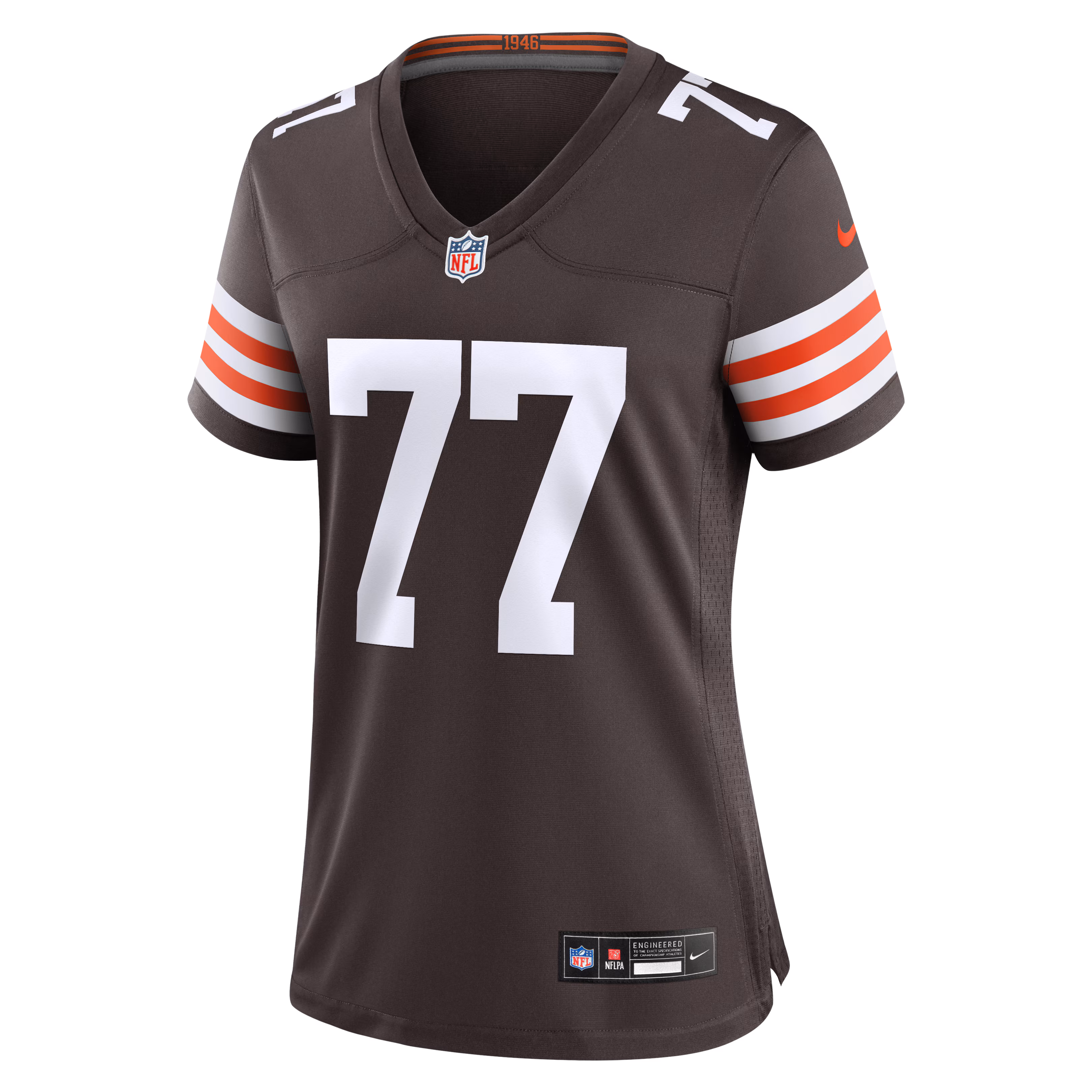 Zion Johnson Cleveland Browns Nike Women's Team Game Jersey -  Brown