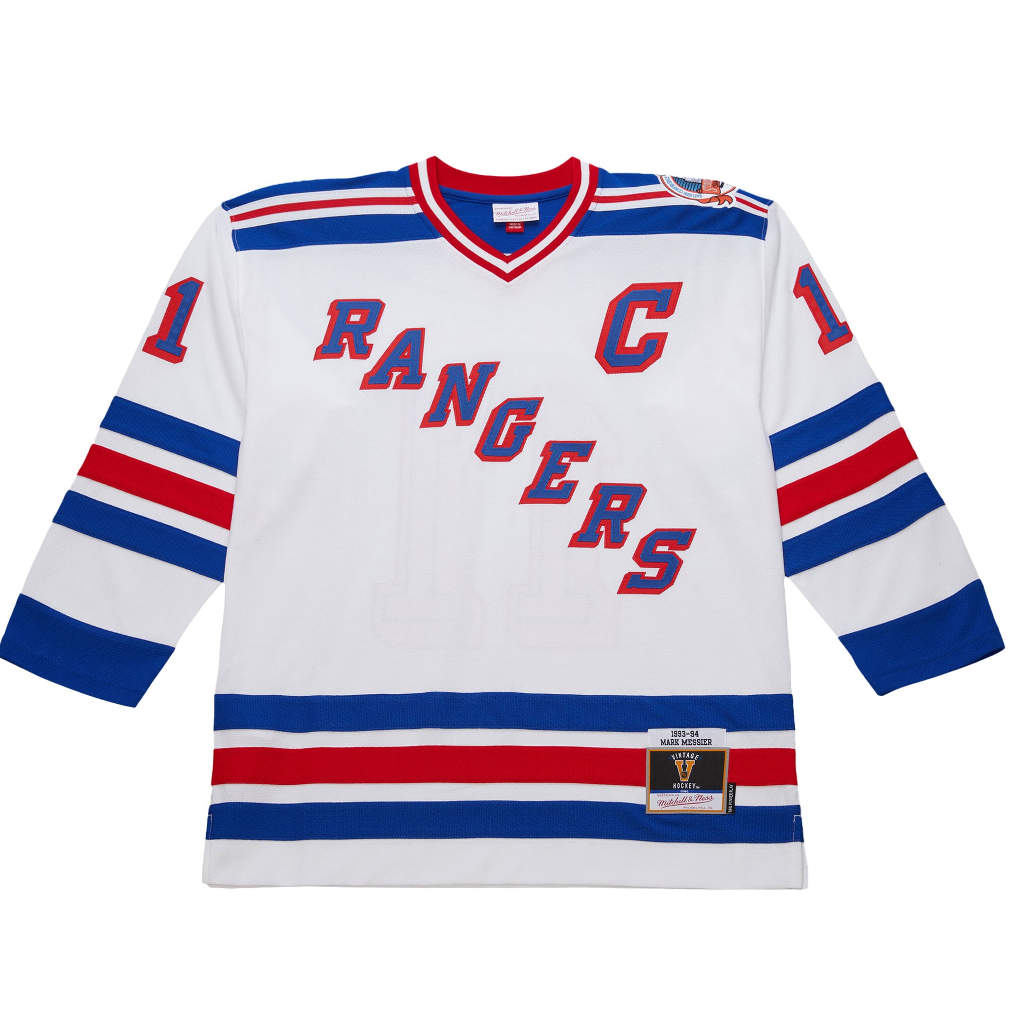 Mark Messier New York Rangers 1993-94 Power Play Jersey - White