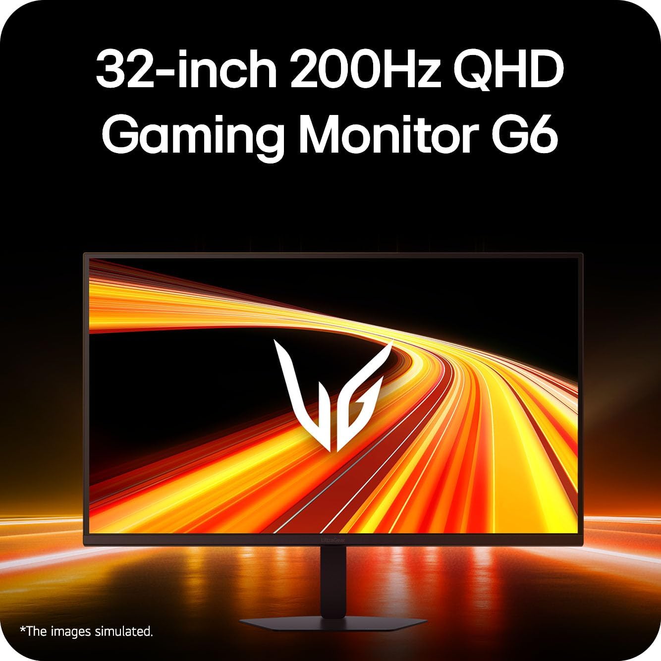 LG 32G620B-B 32-inch Ultragear QHD (2560 x 1440) IPS Gaming Monitor, 200Hz, 1ms, NVIDIA G-Sync Compatible, AMD FreeSync Premium, HDR10, HDMI, DisplayPort, Tilt/Height/Swivel/Pivot Stand, Black
