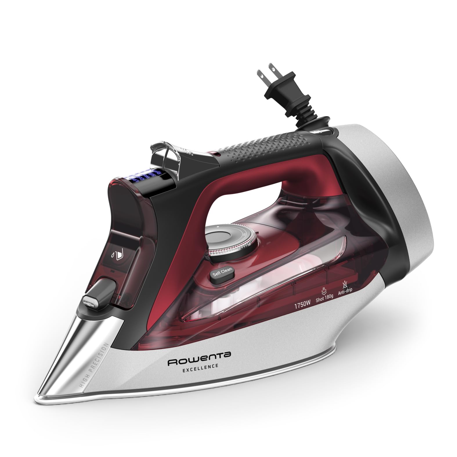 ROWENTA Focus Excellence Stainless Steel Soleplate Steam Iron