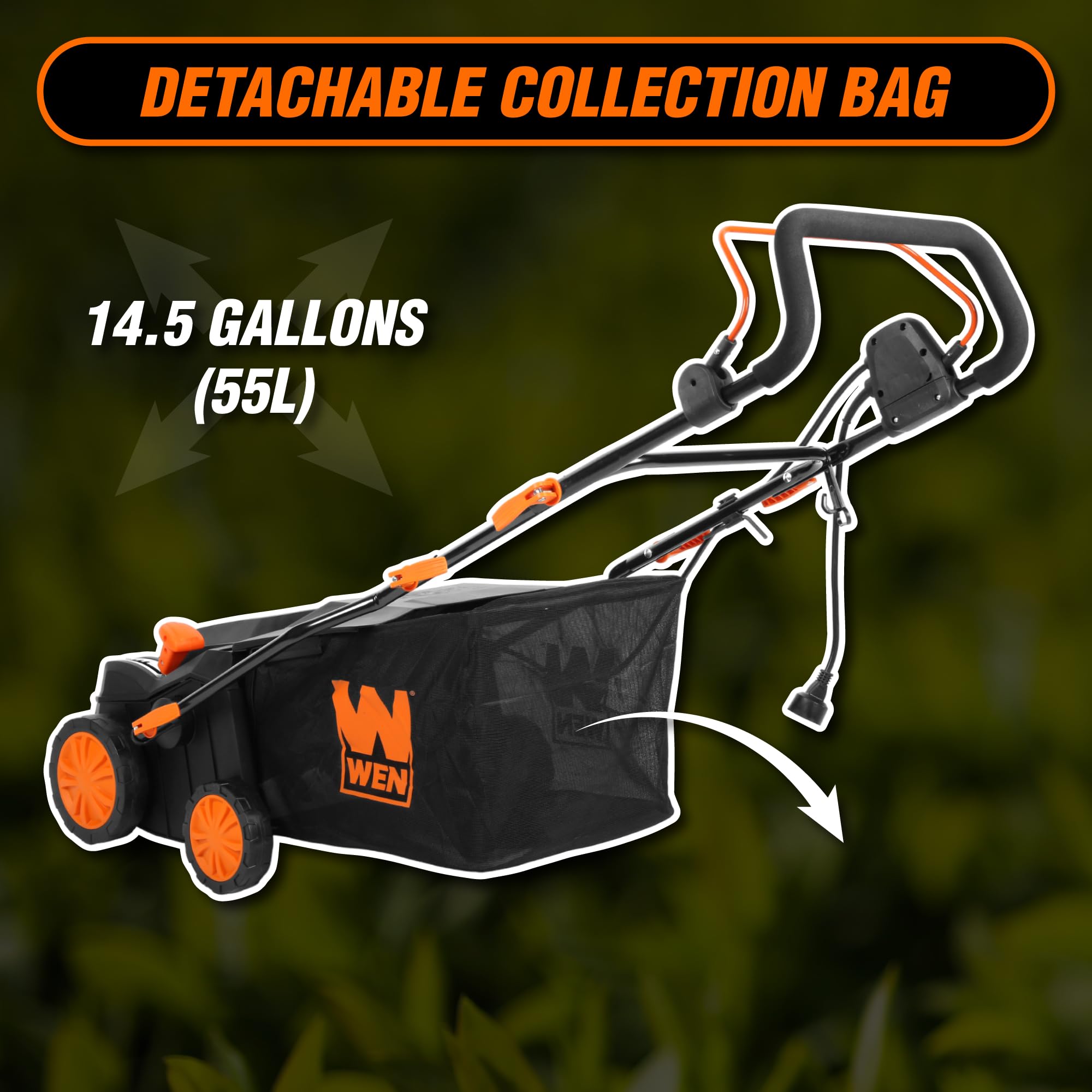 WEN DT1516 16-Inch 15-Amp Electric Dethatcher & Scarifier
