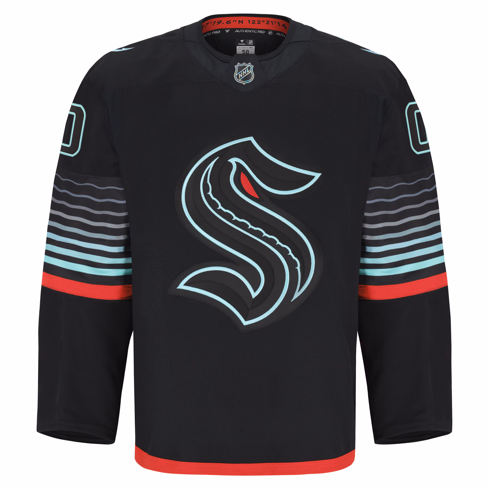 Seattle Kraken Fanatics Alternate Authentic Pro Custom Jersey - Black