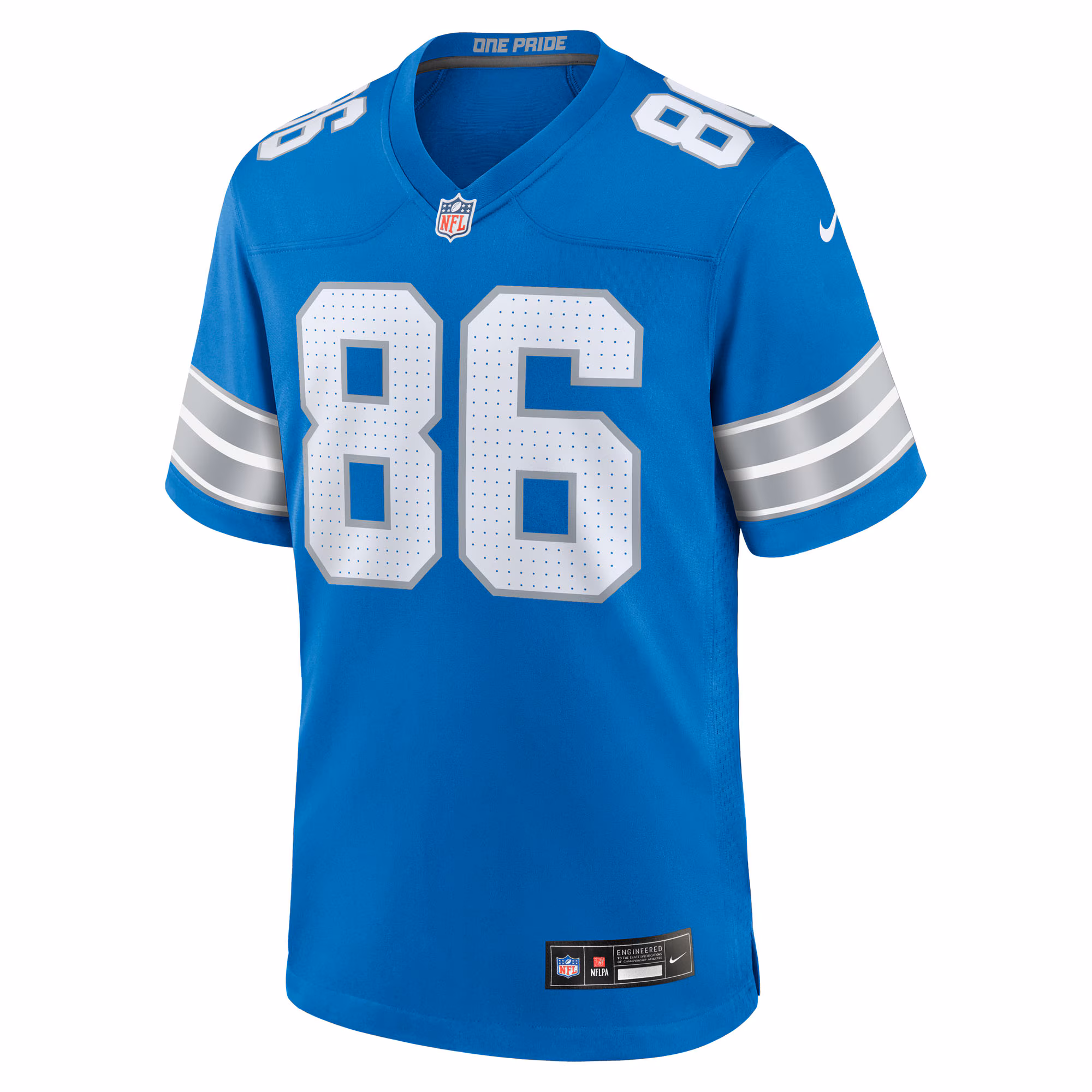 Anthony Firkser Detroit Lions Nike Team Game Jersey -  Blue