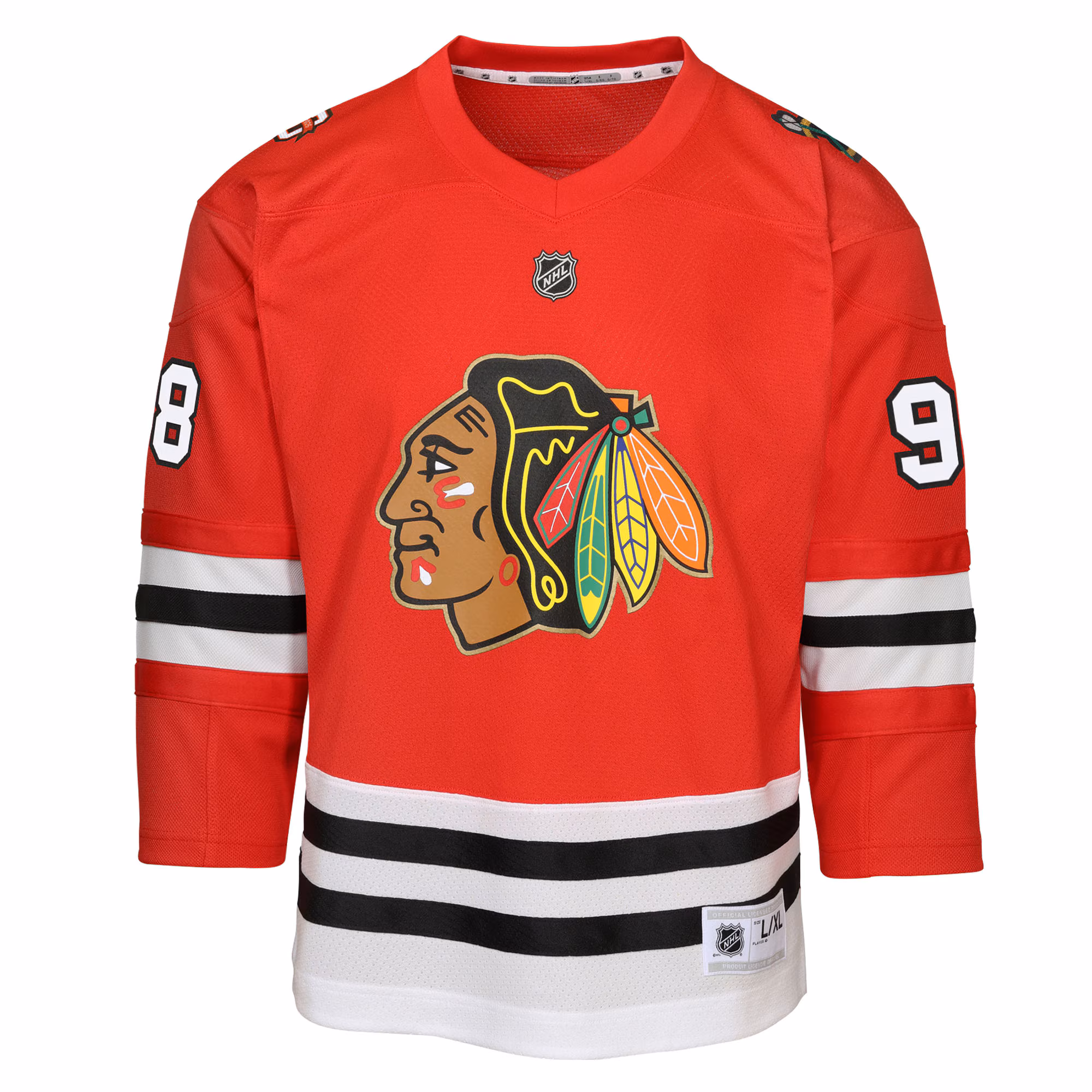 Connor Bedard Chicago Blackhawks Youth Home Centennial Premier Jersey - Red