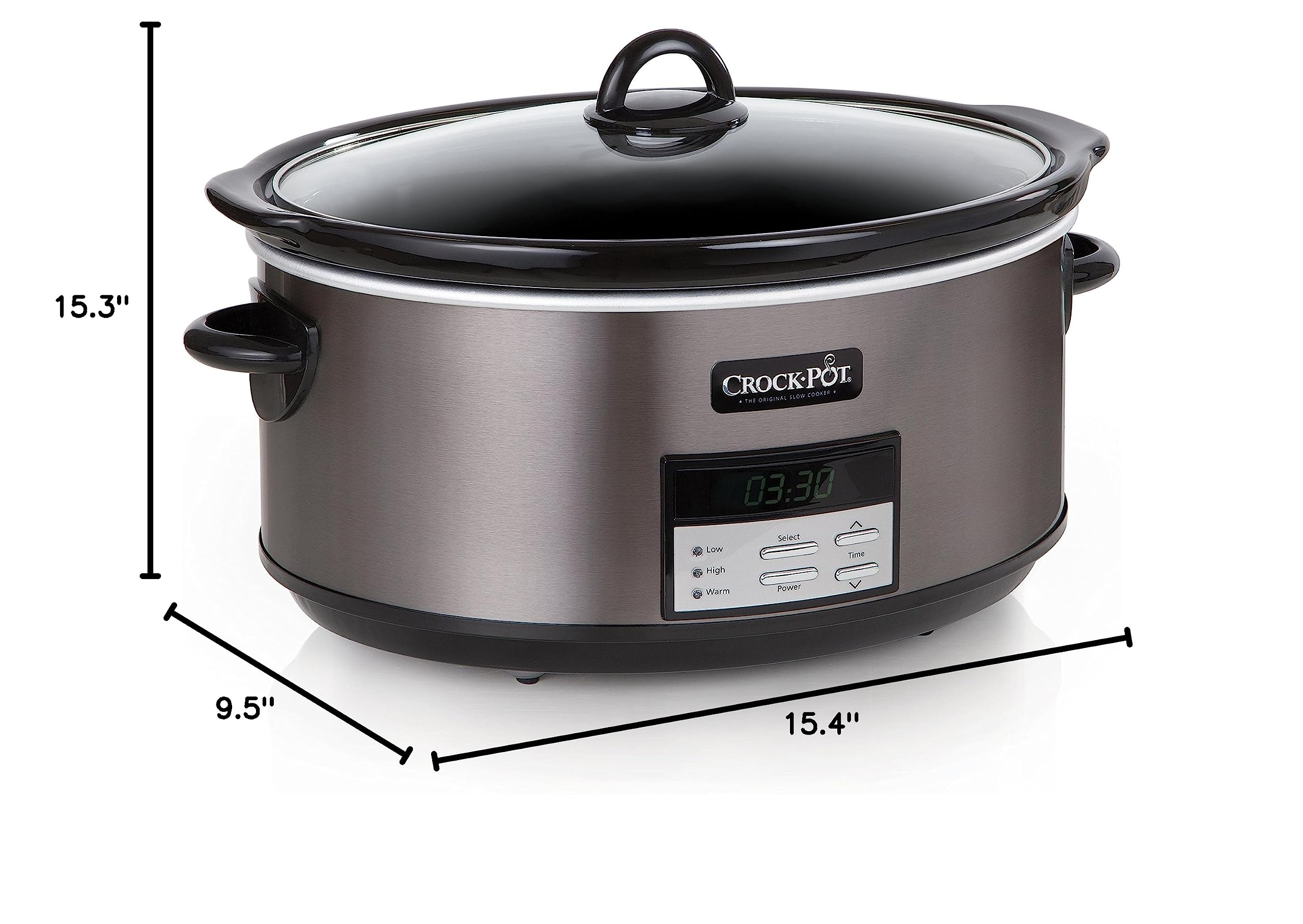 CROCK-POT Large 8-Quart Slow Cooker with Auto Warm Setting