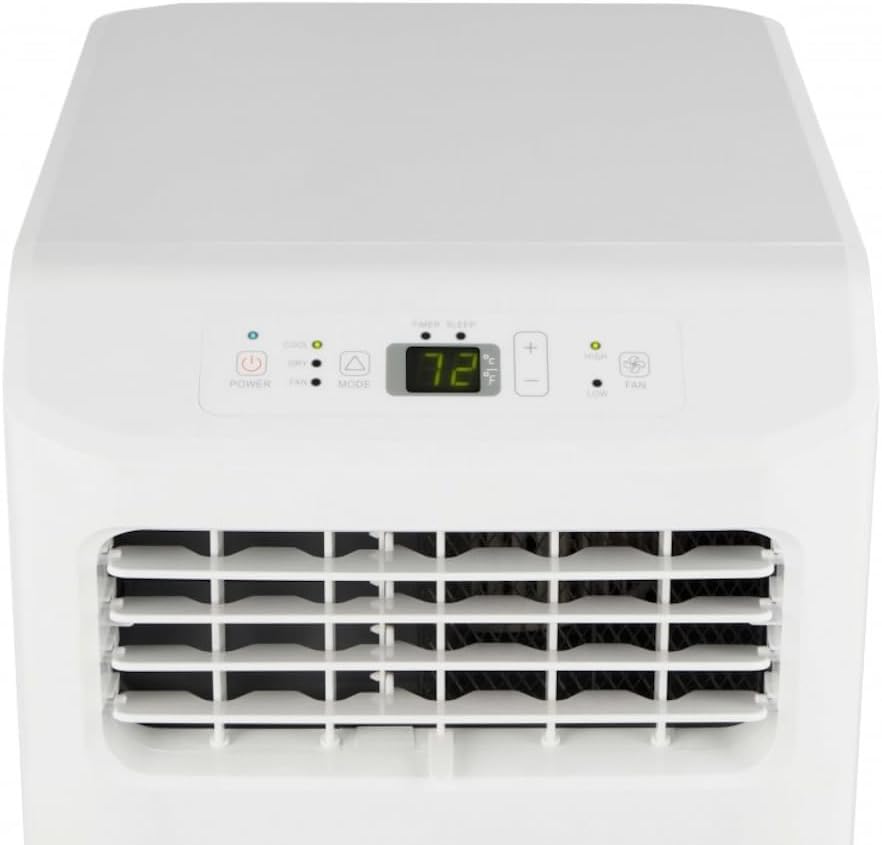 Hisense Portable Air Conditioner 5000-BTU DOE (115-Volt) White Vented, Remote control, Cools 150-sq ft, 24 Hour Timer, 3-modes (Cooling, Fan, Dehumidifier), Noise Level dB 47 - AP0522CR1W (Renewed)