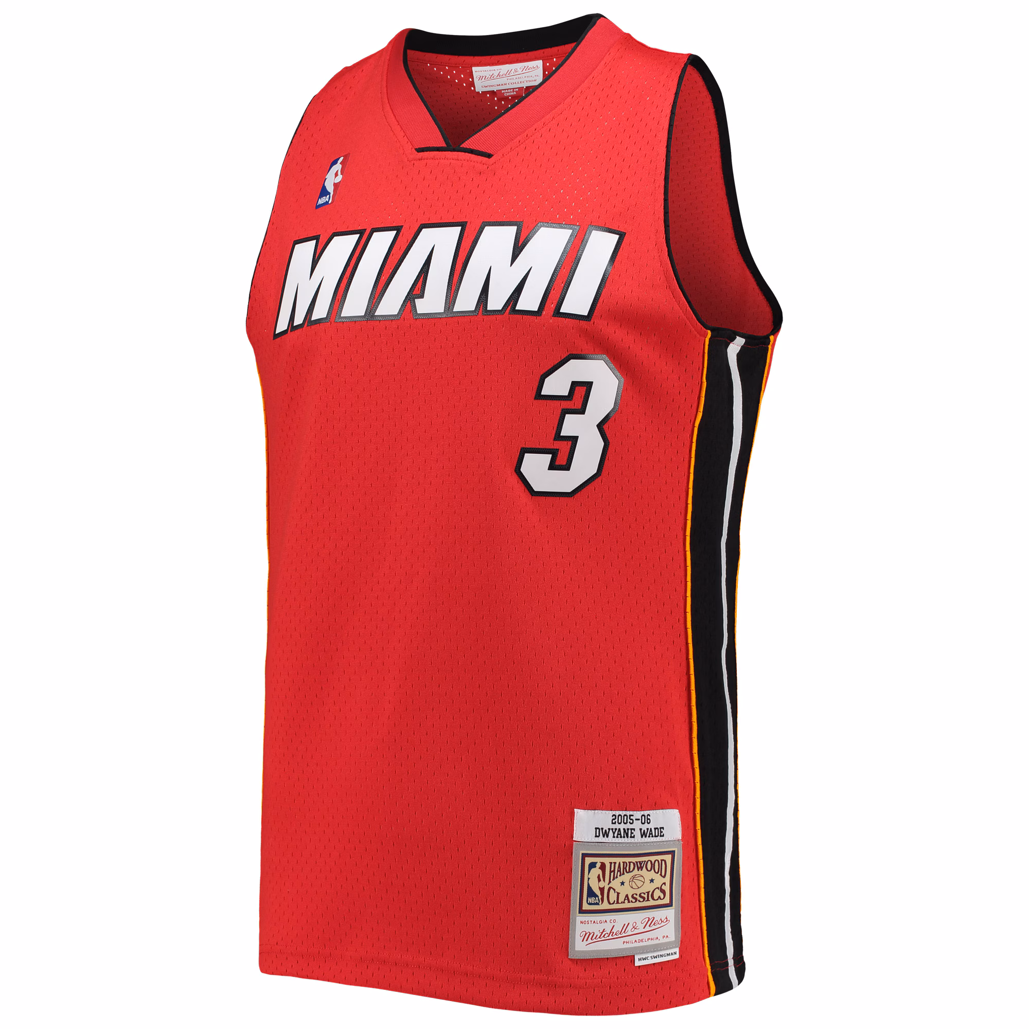 Dwyane Wade Miami Heat Mitchell & Ness Hardwood Classics Swingman Jersey - Red