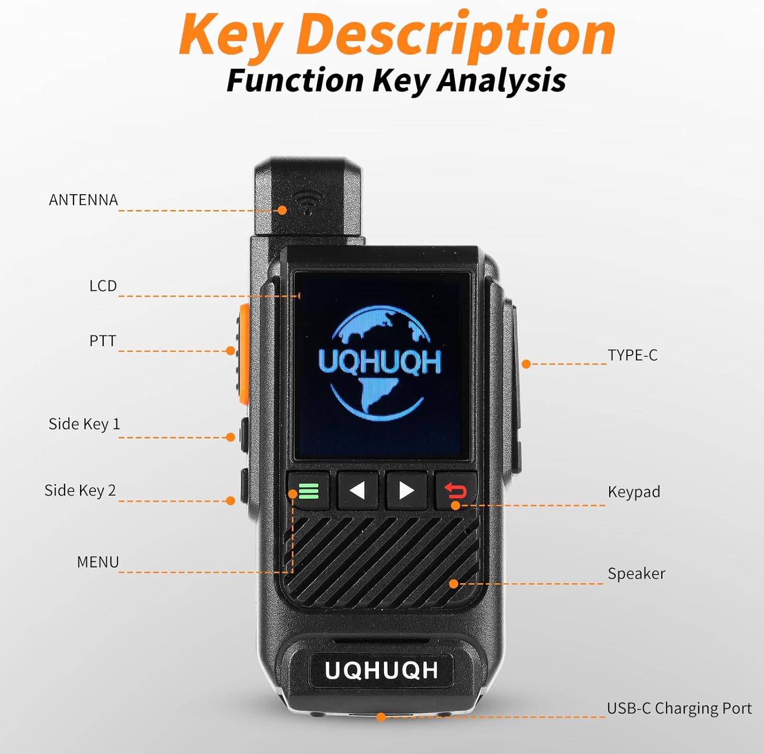 Lifetime Free Unlimited Range Walkie Talkies-4G LTE POC Long Range Two-Way Radios with Rapid PTT, Professional Nationwide Communication for Business, Travel & Family (2-Pack)