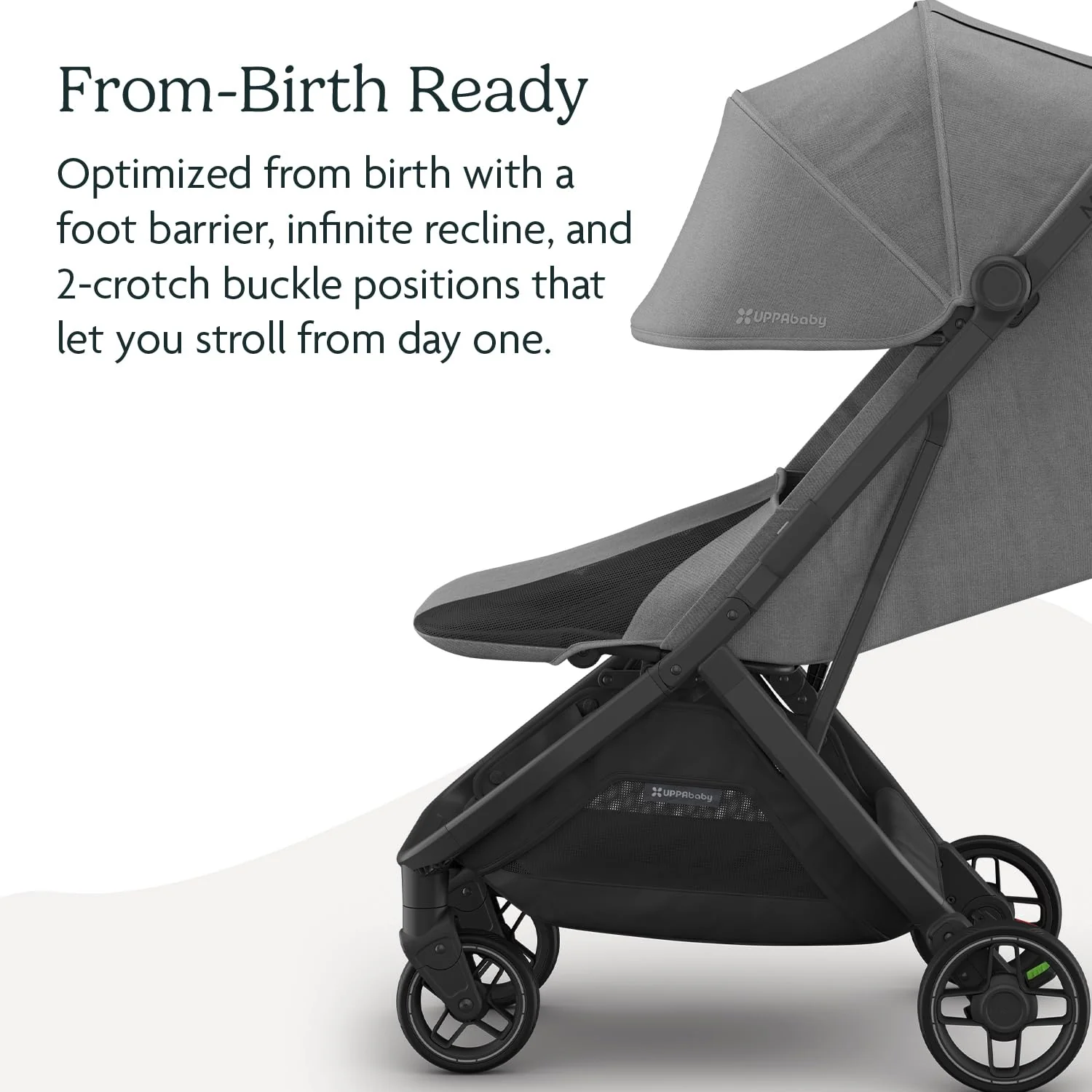 UPPAbaby Minu V3 Travel Stroller, Lightweight, Greyson