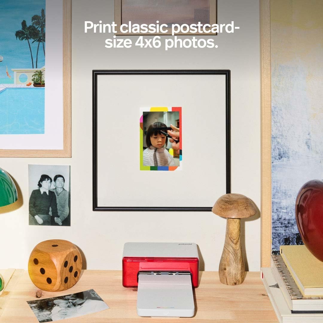 Polaroid Hi-Print Bluetooth 4x6 Photo Printer + Photo Paper Bundle (80 Sheets Included) (6552)