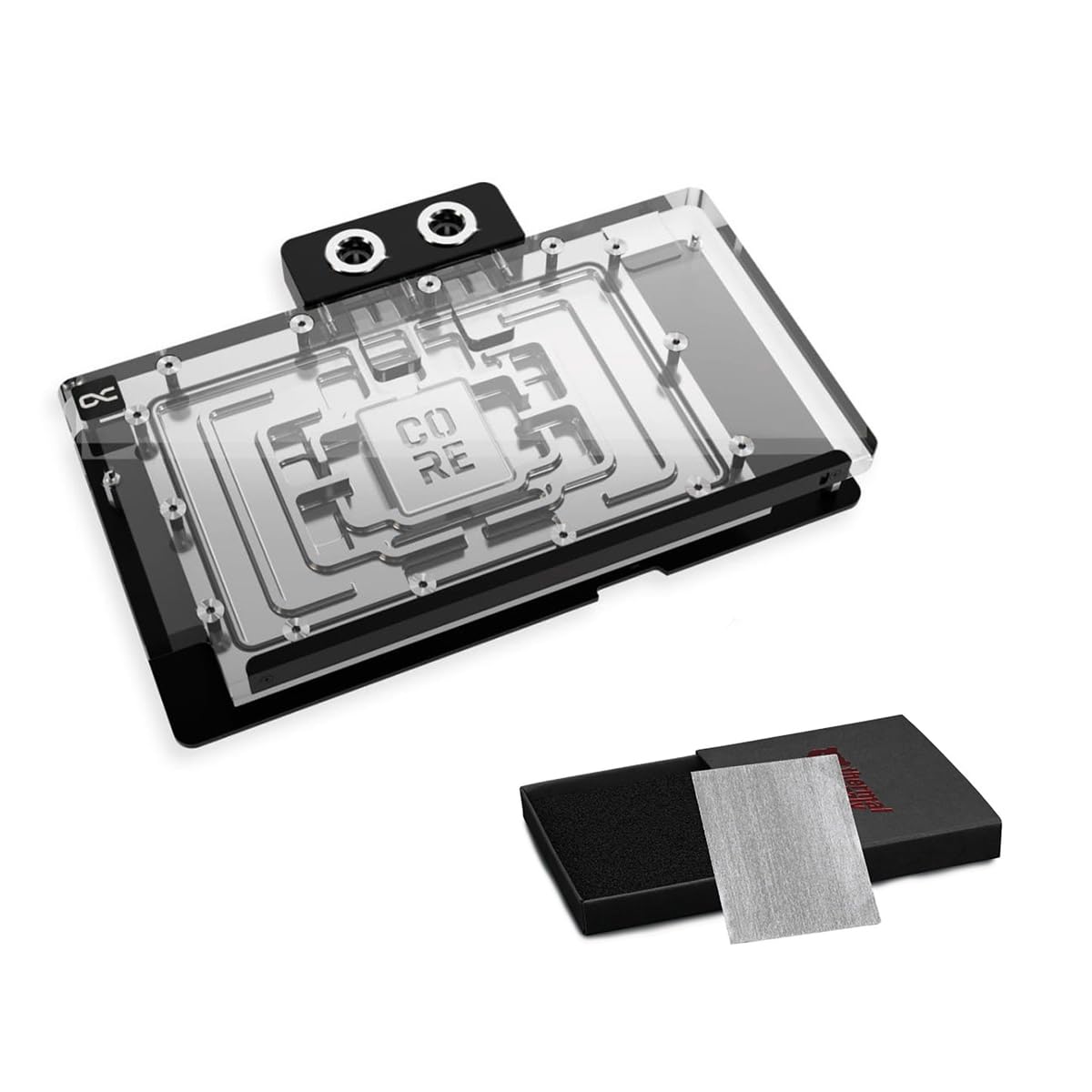 Alphacool Core Geforce RTX 5090 TUF Gaming GPU Water Block with Backplate and Thermal Grizzly KryoSheet Thermal Pad Bundle
