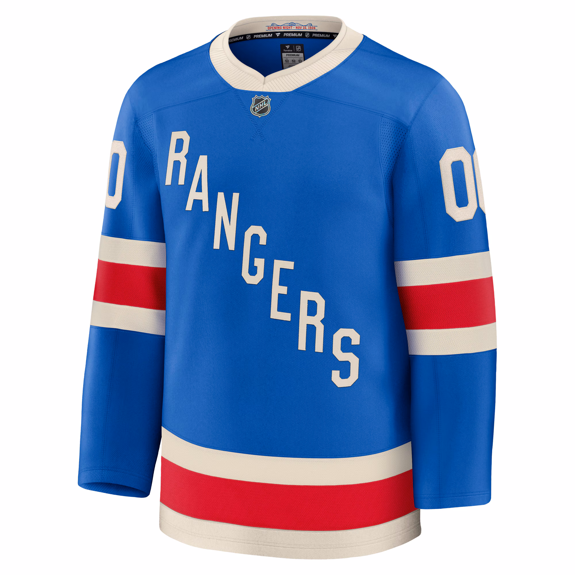 New York Rangers Fanatics Centennial Premium Custom Jersey - Blue