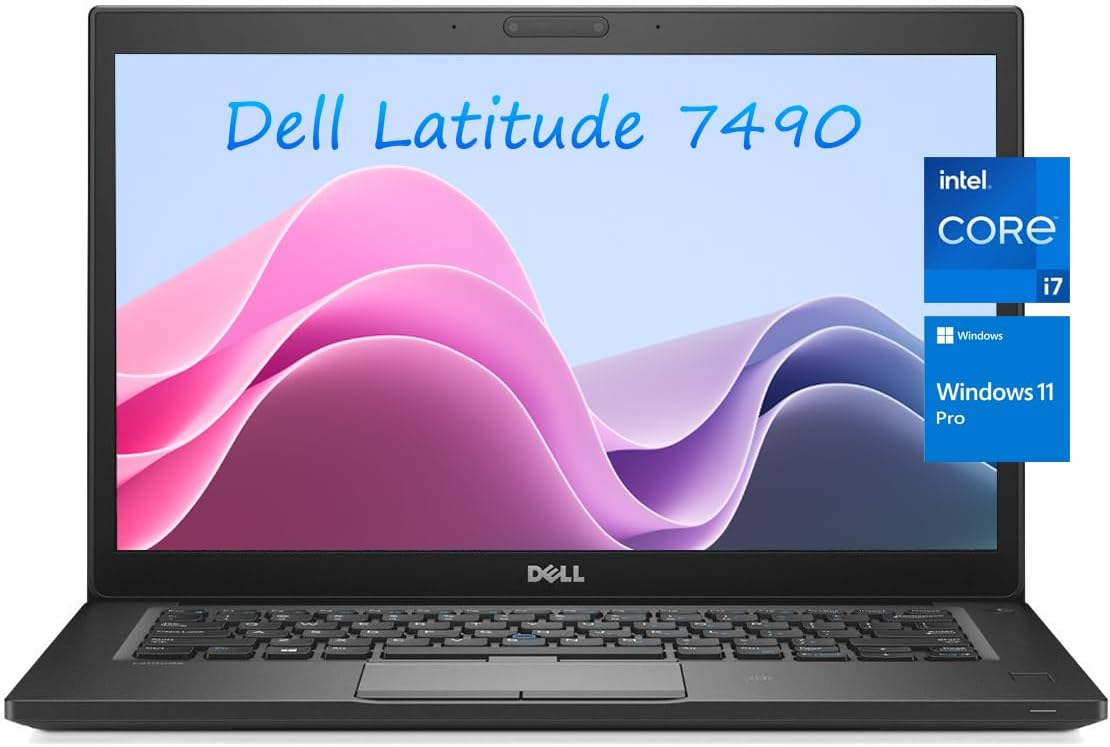 Dell Latitude 7490 Business Laptop, Intel Core i7-8650U, 16GB DDR4 RAM, 512GB SSD, 14