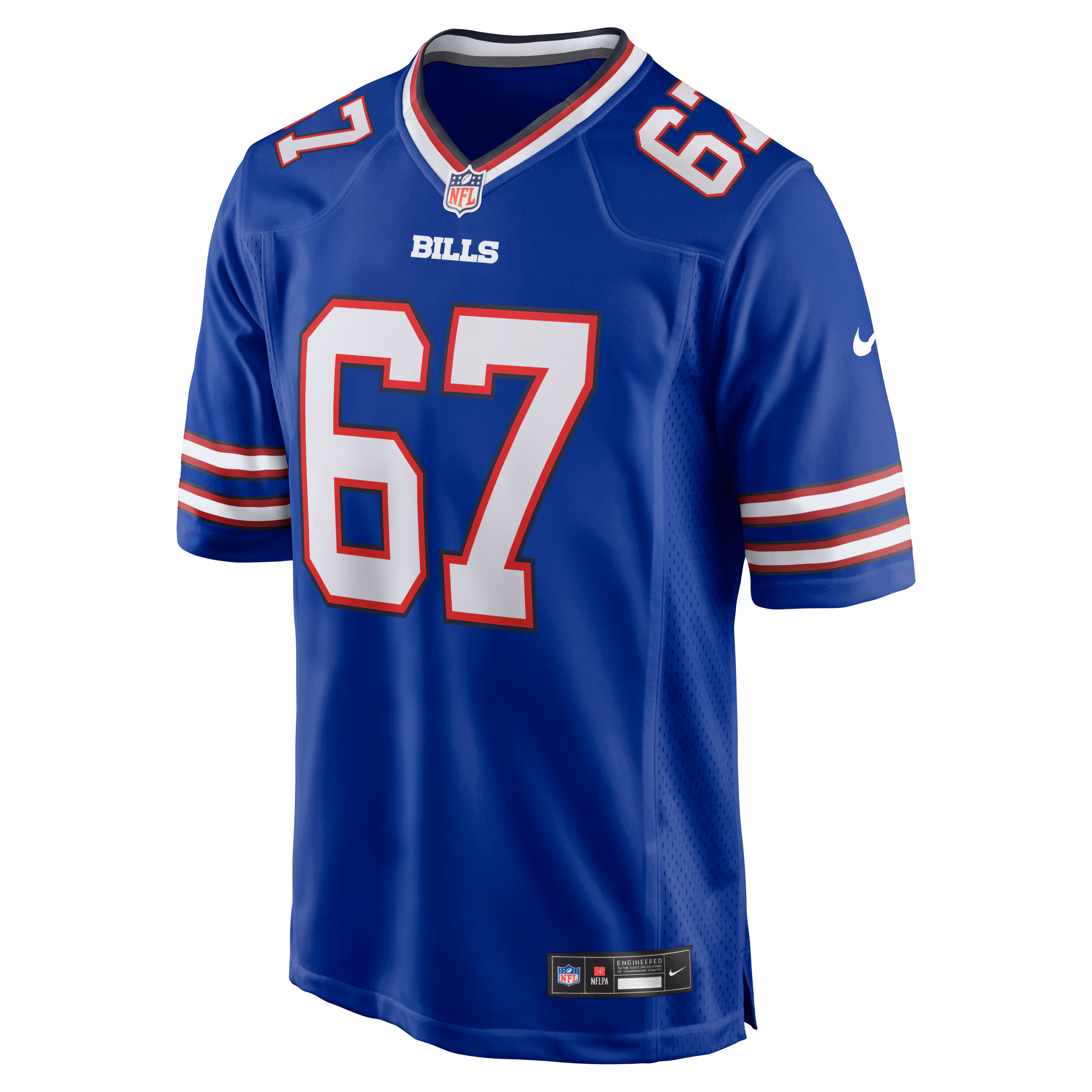 Kent Hull Buffalo Bills Nike Game Retired Player Jersey - Royal