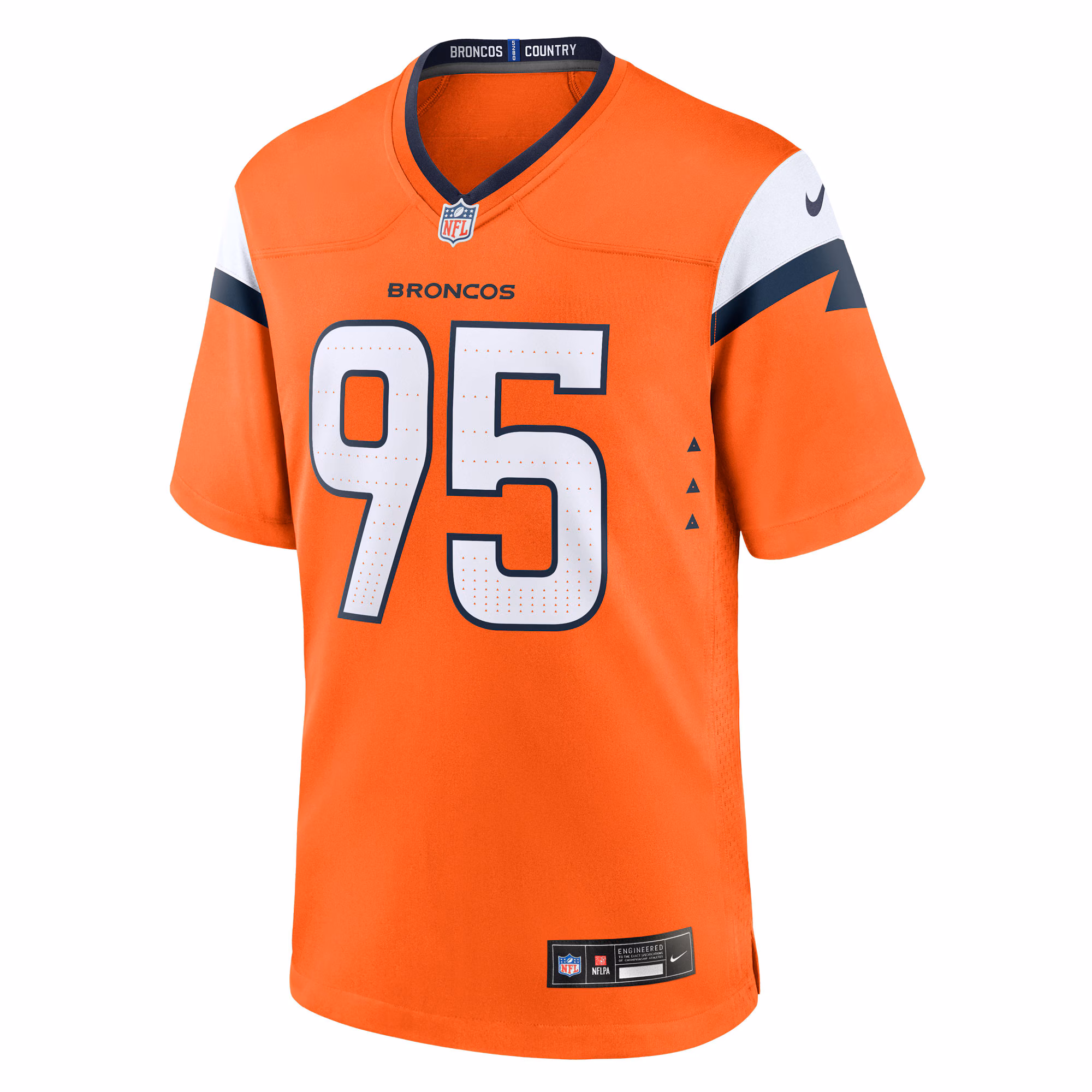 Sai'vion Jones Denver Broncos Nike Team Game Jersey -  Orange
