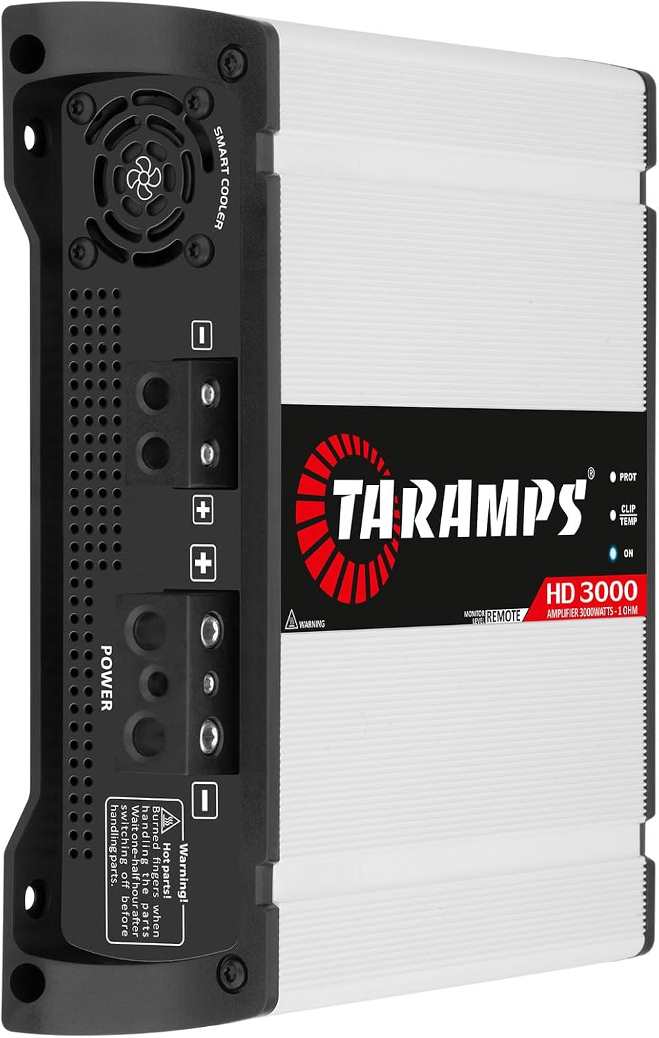 Taramps HD 3000 1 Ohm 1 Channel 3000 Watts RMS MAX, Full Range Car Audio, Monoblock, LED Monitor Indicator, Class D Amplifier, Crossover, White 3k amp, Sound Quality