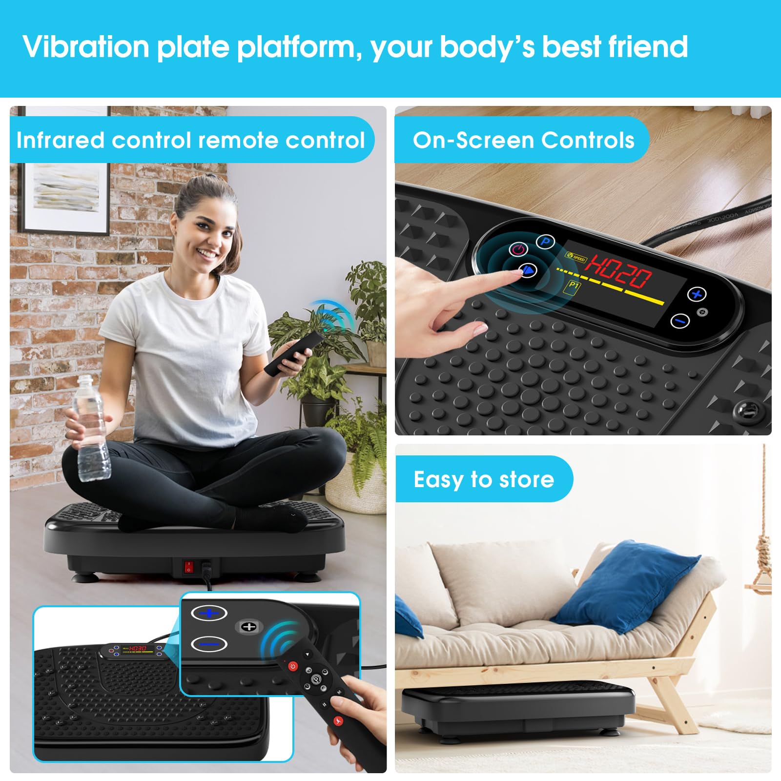 SOFTGYM Vibration Plate Exercise Machine for Weight Loss
