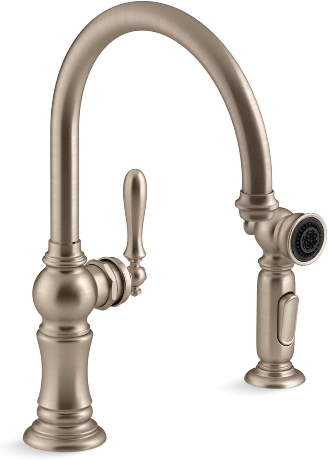 Artifacts Single-Handle Kitchen Sink Faucet With Two-Function Sprayhead