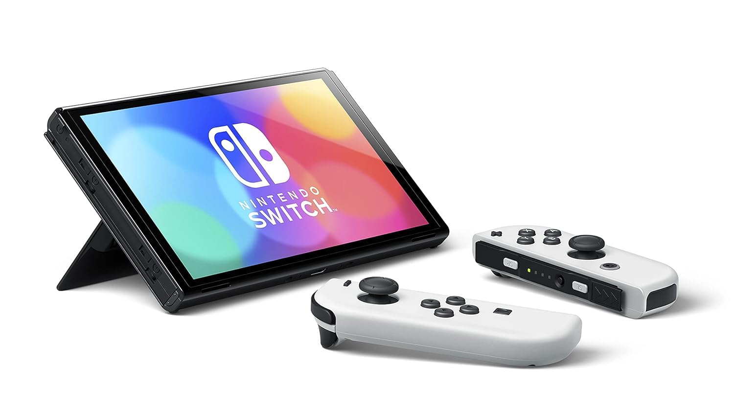 Nintendo Switch (OLED model) with White Joy-Con and Extra 32GB Micro SD Card - Global Version