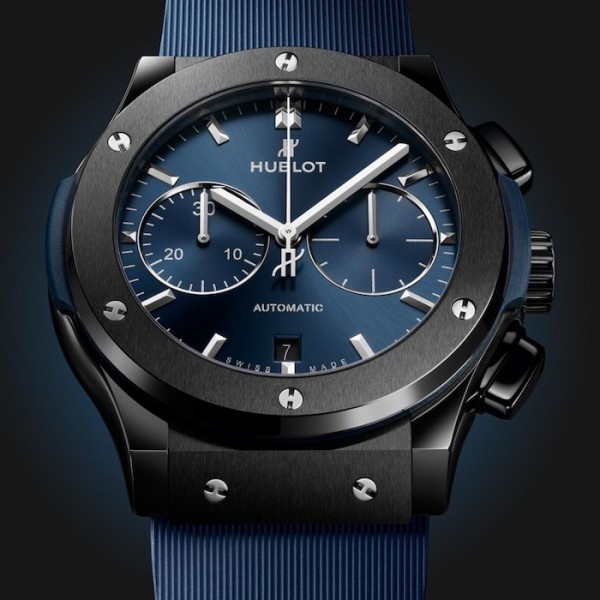 Classic Fusion Men Automatic Blue Rubber Watch 521.CM.7170.RX