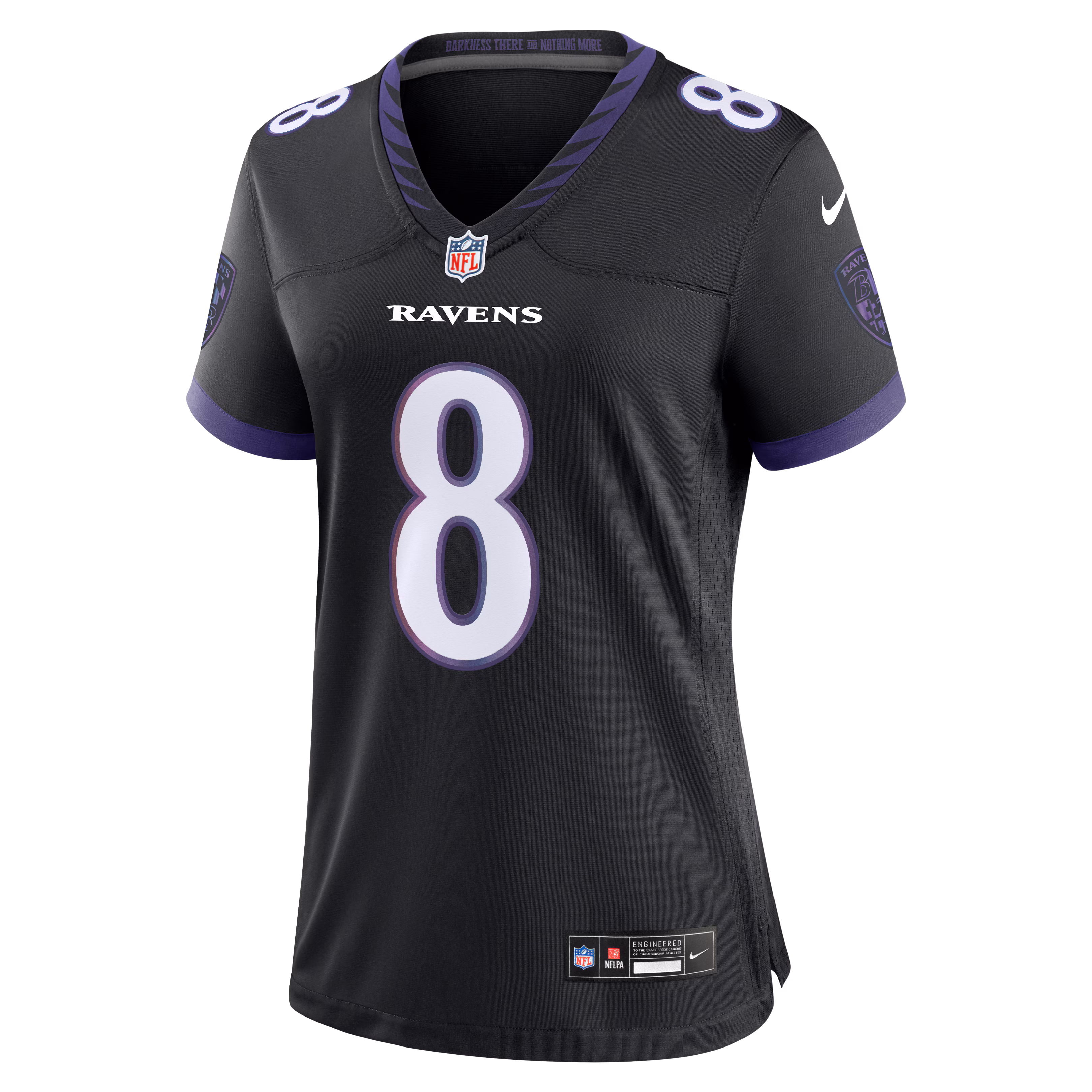 Lamar Jackson Baltimore Ravens Nike Women's Alternate Game Jersey - Black