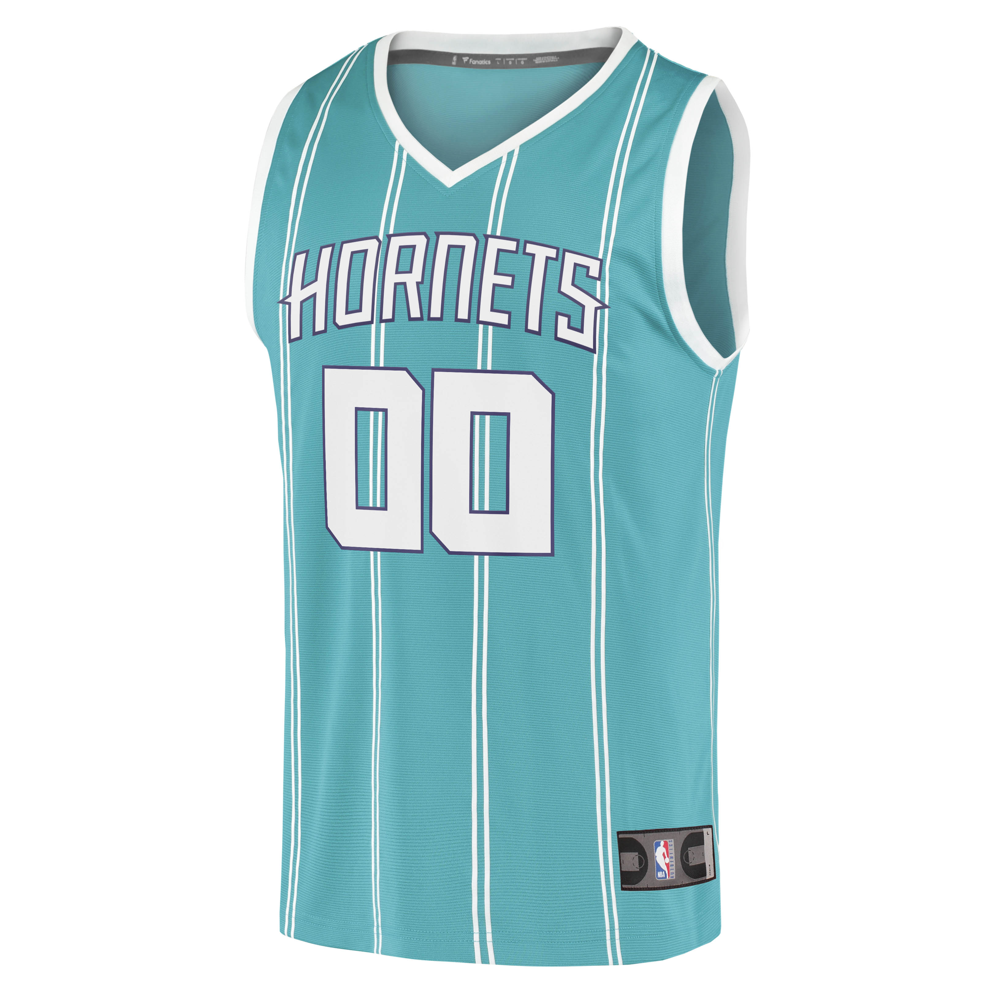 Charlotte Hornets Fanatics Fast Break Replica Custom Jersey - Icon Edition - Teal