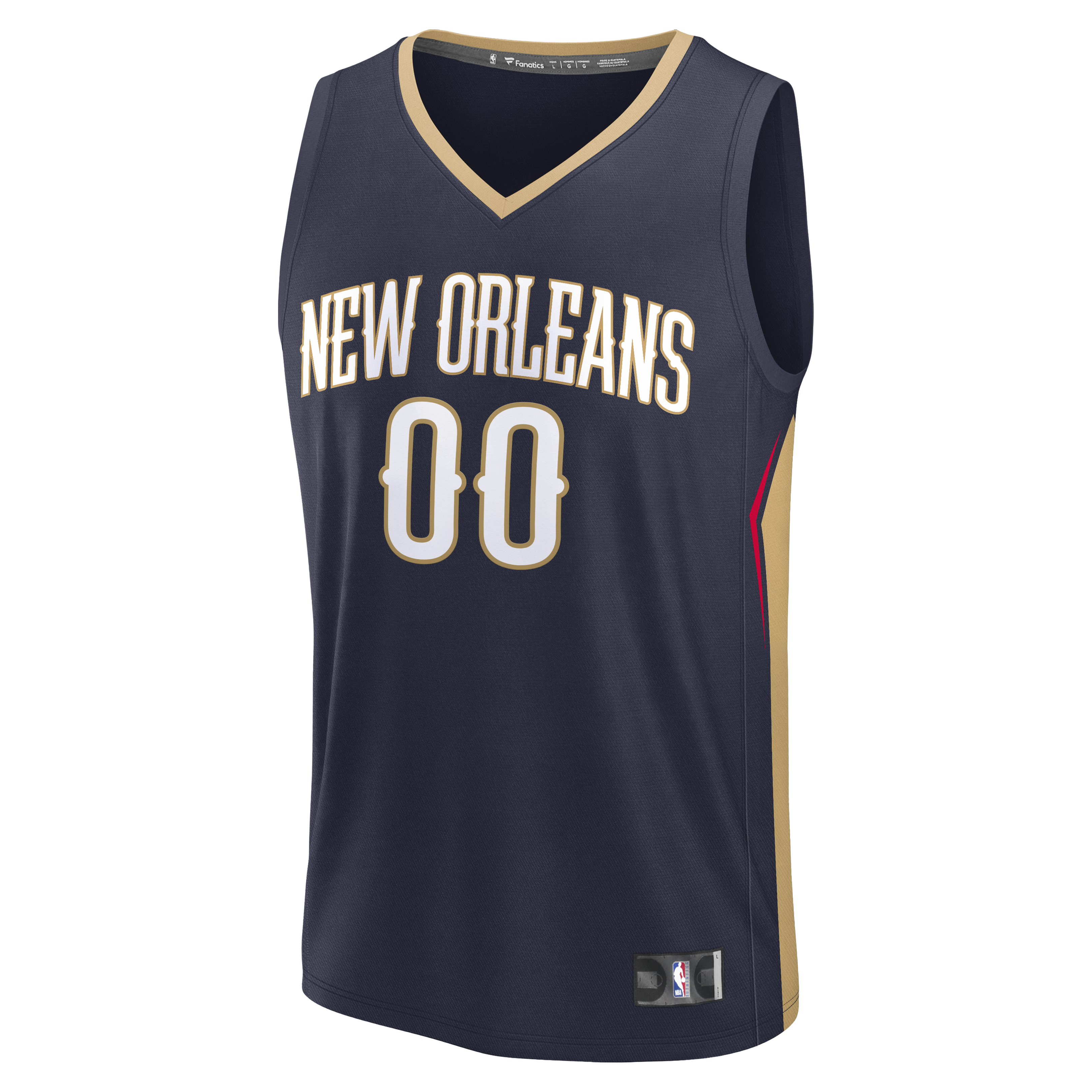New Orleans Pelicans Fanatics Fast Break Custom Jersey - Icon Edition - Navy