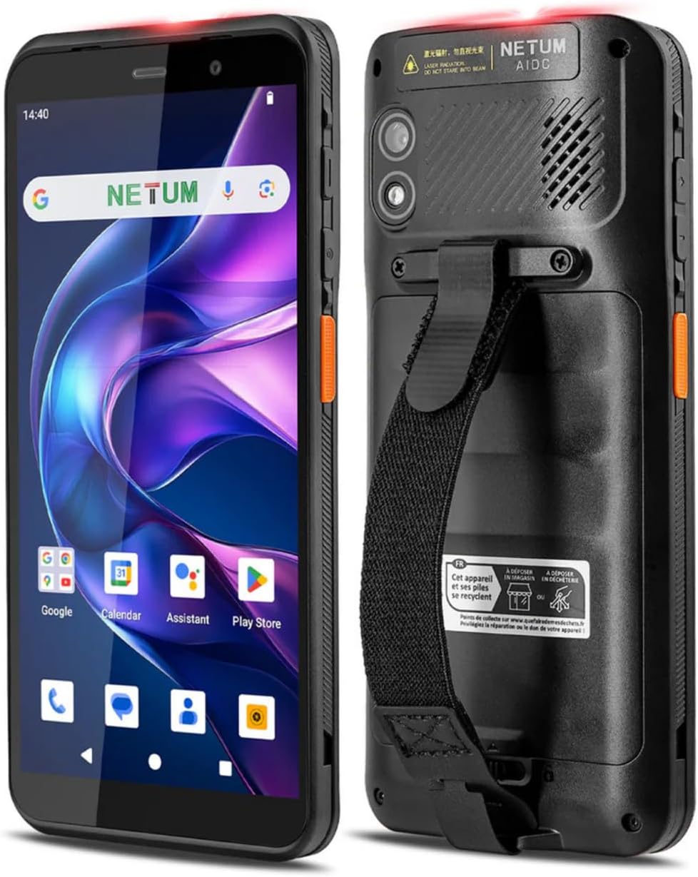 Android 14 Barcode Scanner – Handheld PDA Mobile Computer with HS7 Engine, 1D/2D Scanning, 5.99