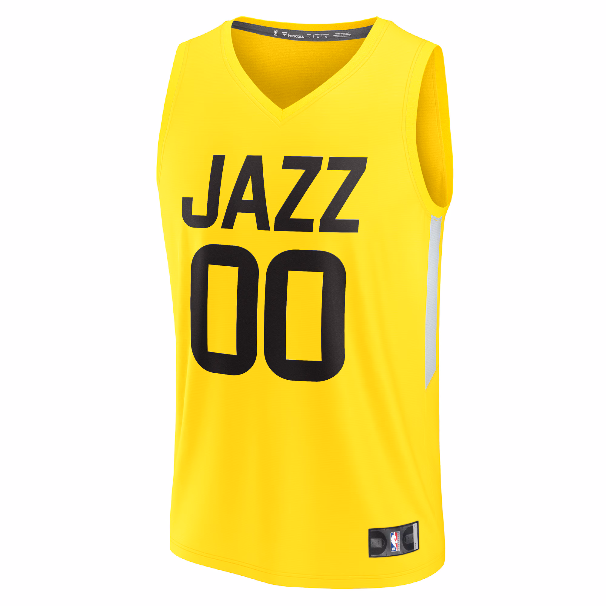 Utah Jazz Fanatics Youth Fast Break Replica Custom Jersey - Icon Edition - Yellow