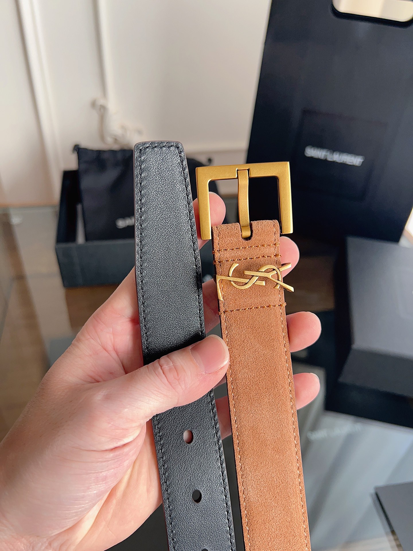 YSL belt-70