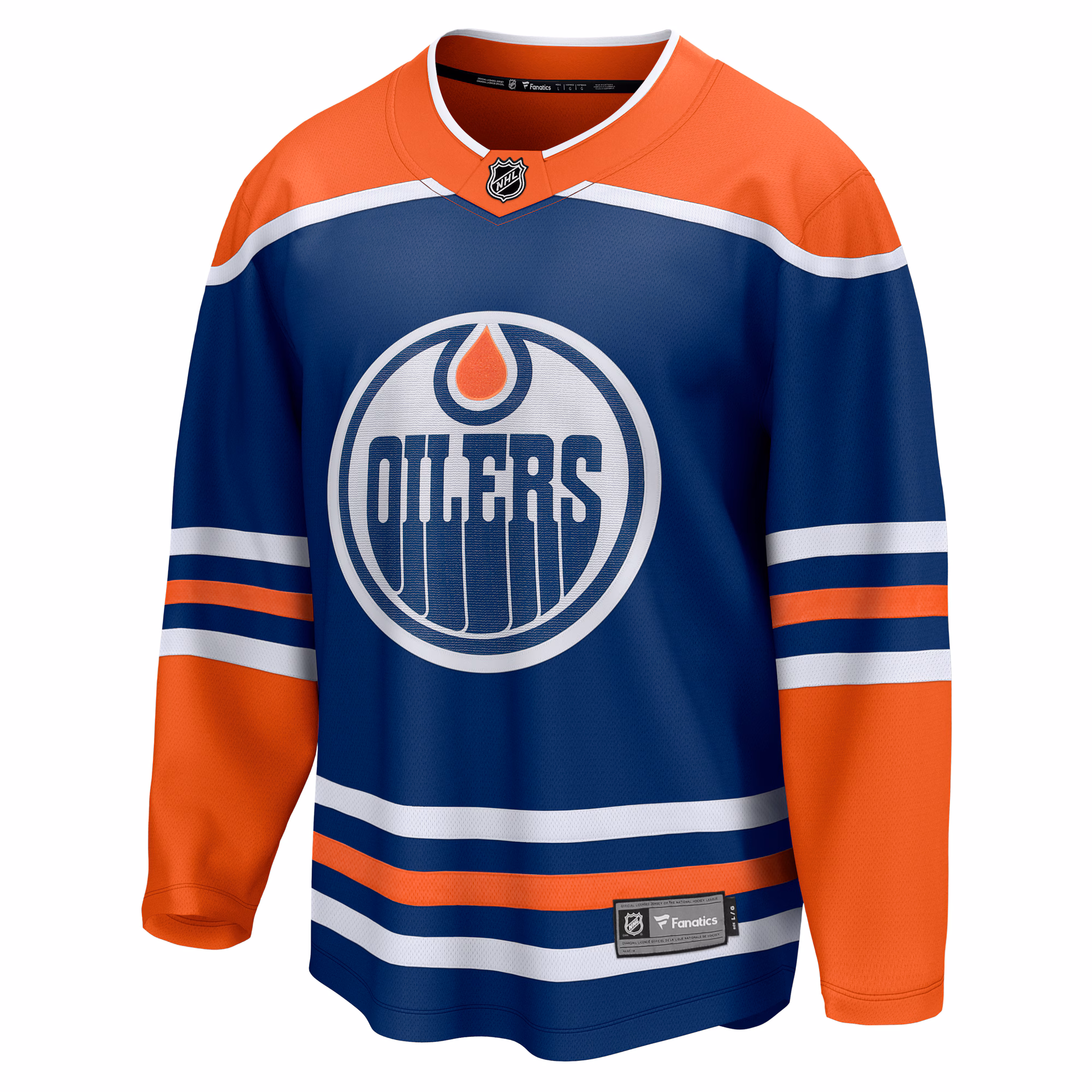 Edmonton Oilers Fanatics Home Breakaway Blank Jersey - Royal