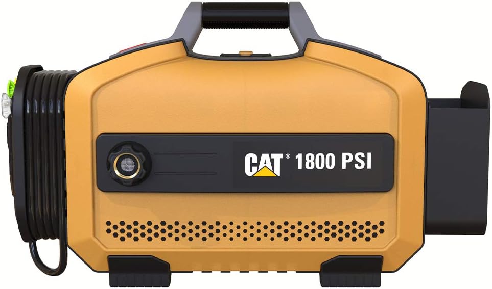 CAT Electric Pressure Washer - 1800 PSI 2.0 GPM with high Pressure Hose, Quick Release Gun, Nozzle Lance, Water Pressure Washers Foam Cannon, Power Wash Your Home Patio, Fence, Driveway & RV