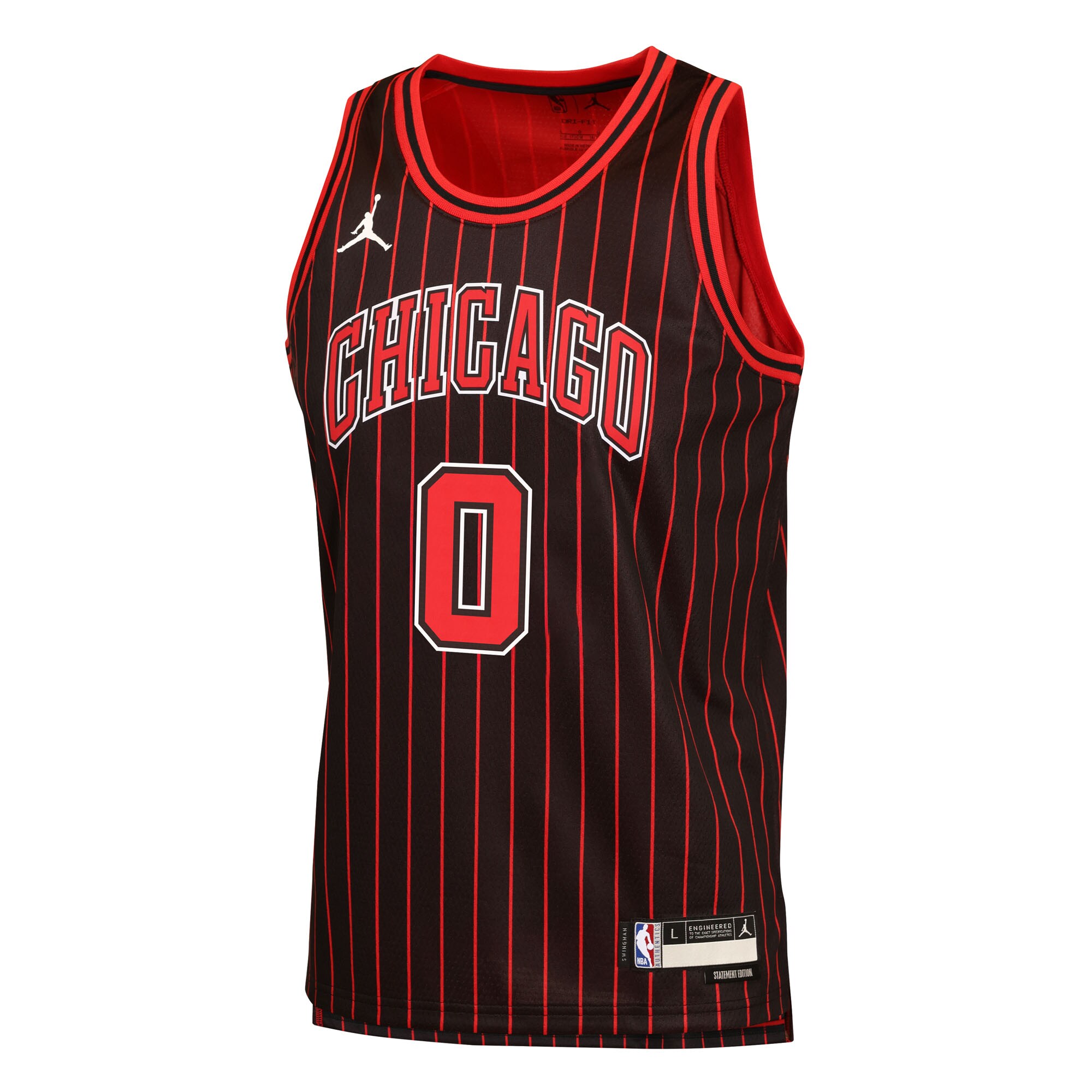 Coby White Chicago Bulls Jordan Brand Youth  Swingman Jersey - Statement Edition - Black