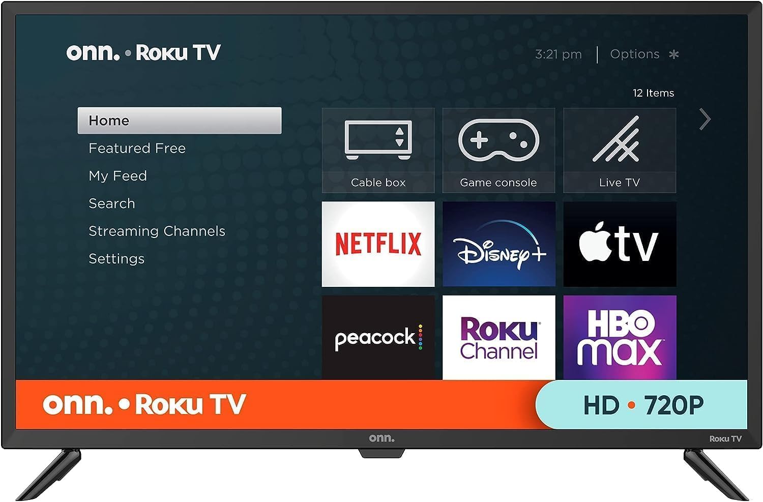 ONN 32-inch Roku Smart TV LED + Free Wall Mount with Wi-Fi Connectivity and Mobile App | Flat Screen TV Compatible with Apple Home Kit | Alexa and Google Assistant (Renewed)