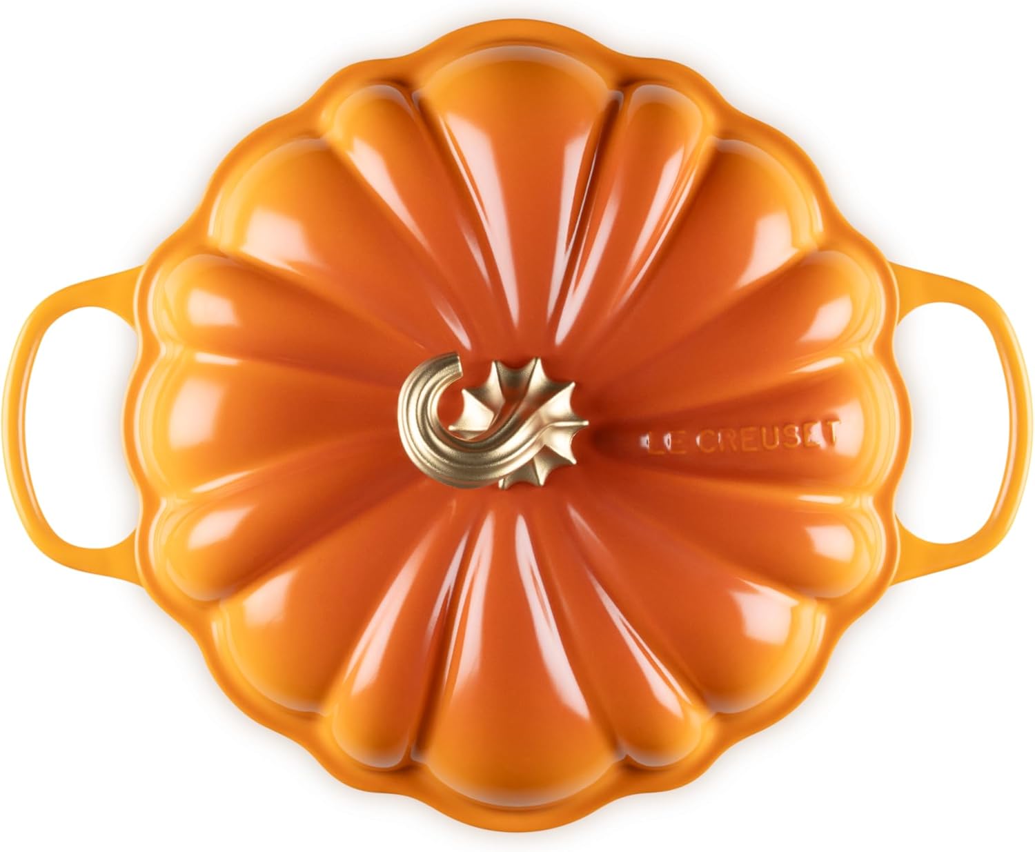 Le Creuset Enameled Cast Iron Figural Pumpkin Braiser, 2.75 qt., Persimmon