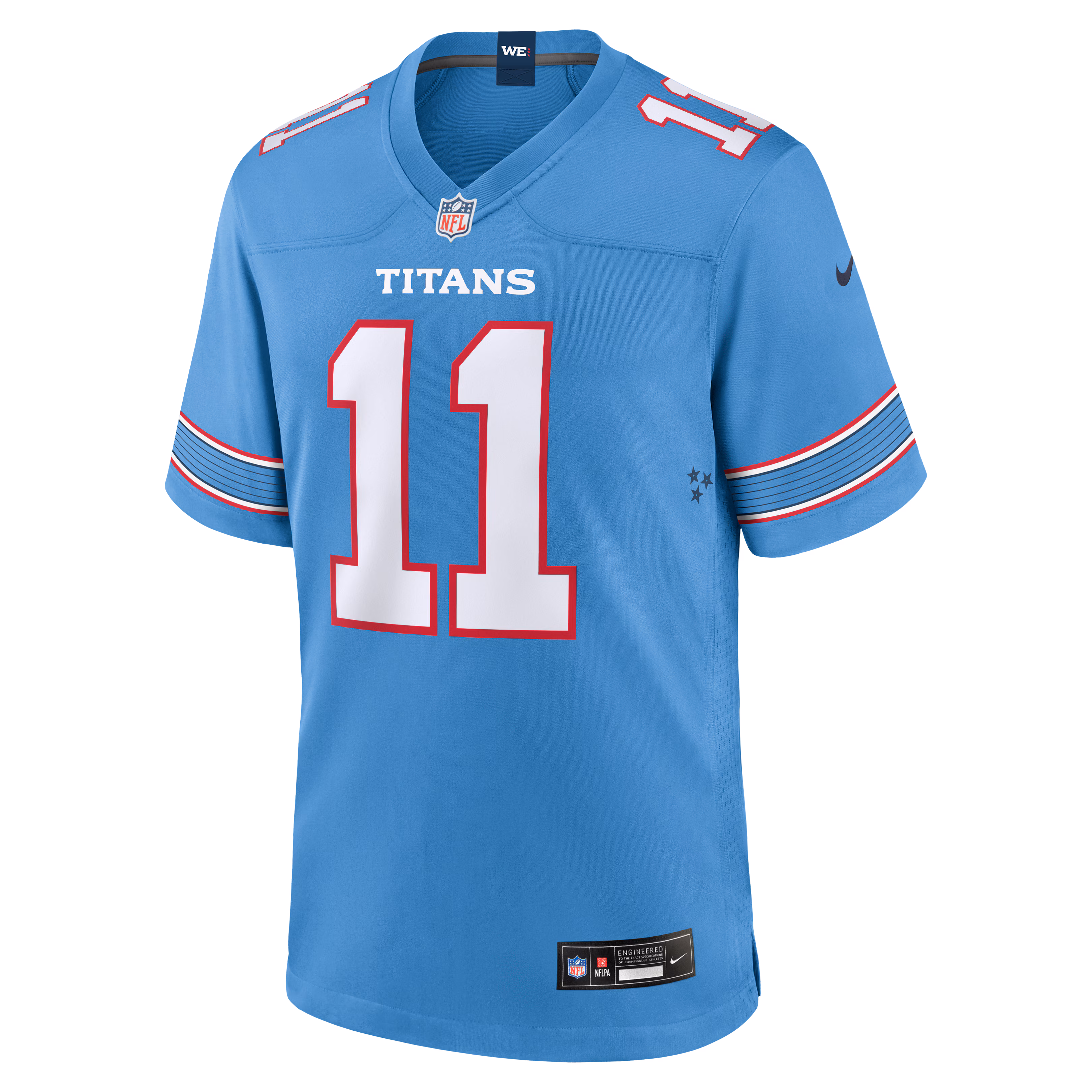 Jermaine Johnson II Tennessee Titans Nike Team Game Jersey - Light Blue