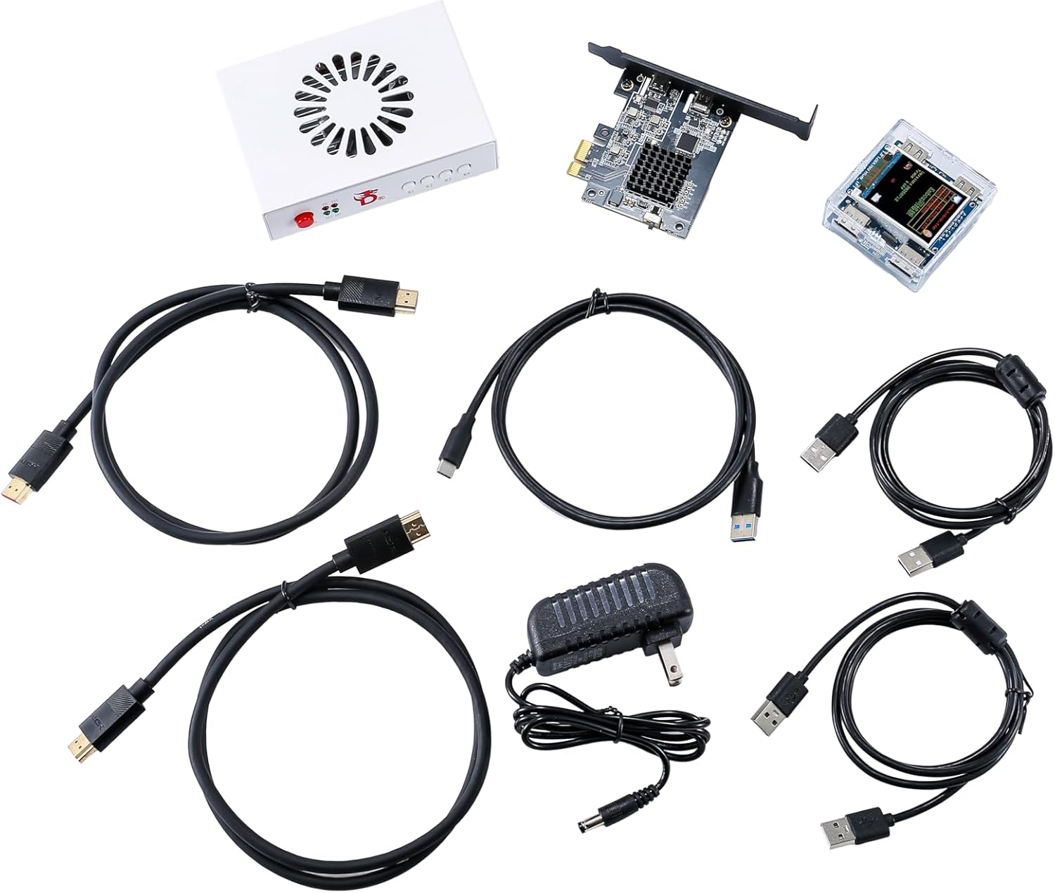D DICHEN Superior DMA Gaming Bundle - FPGA 75T DMA Card with Basic Game firmware, 2K 144Hz Visual - Feast fuser, KMBox - Net 100M Network - Controlled Mouse Simulator.