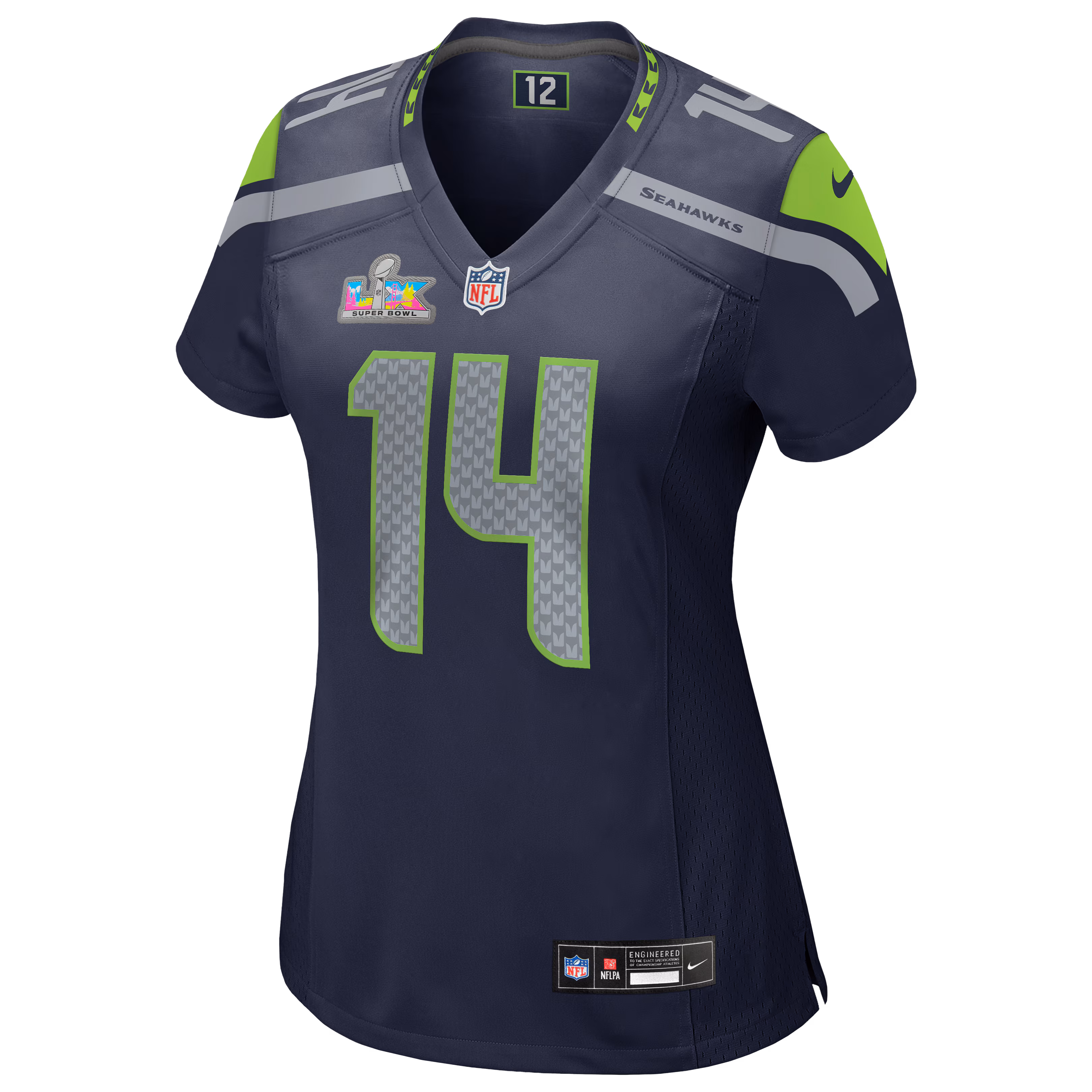 Sam Darnold Seattle Seahawks Nike Women's Super Bowl LX Patch Game Jersey - College Navy