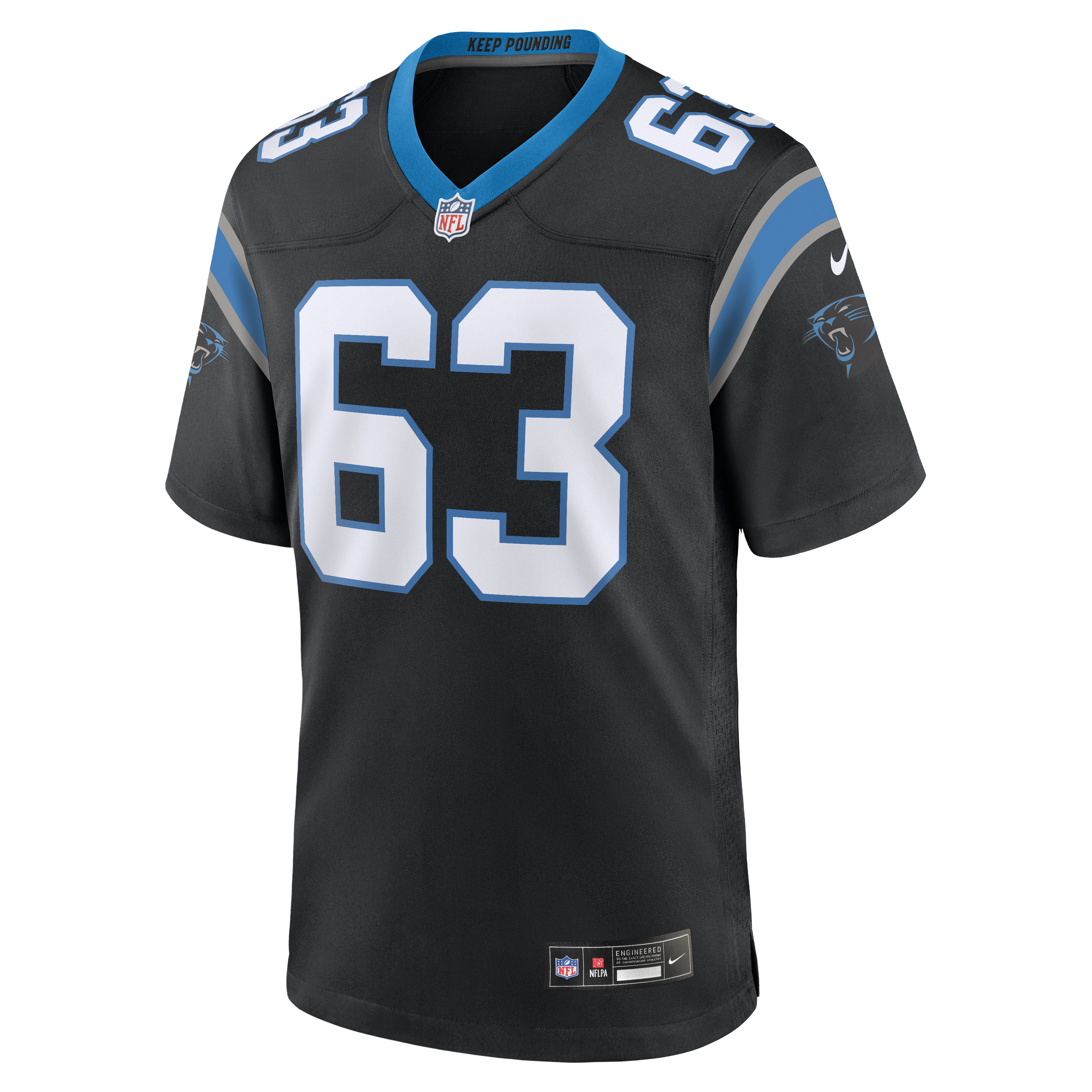 Rasheed Walker Carolina Panthers Nike Team Game Jersey -  Black