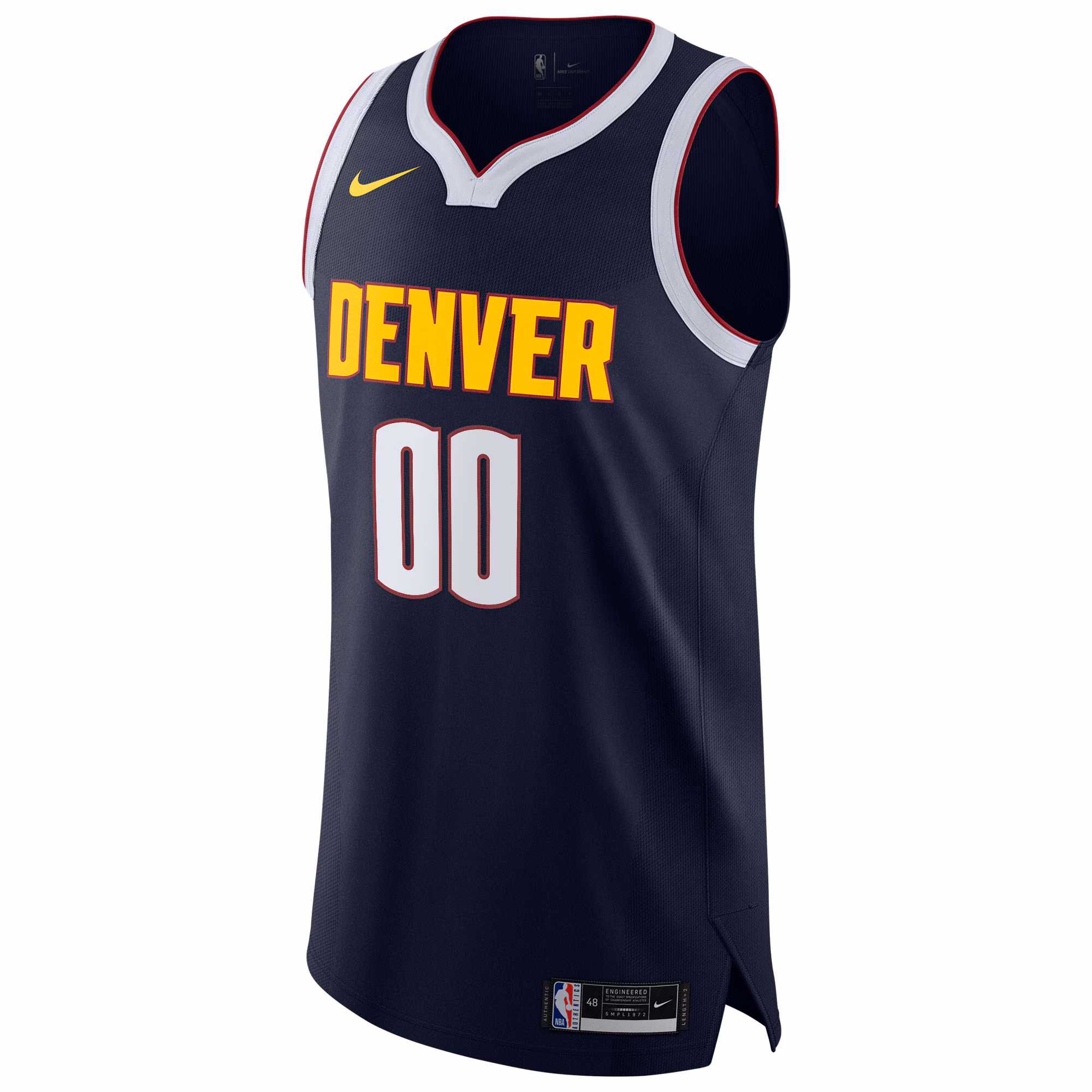 Denver Nuggets Nike 2020/21 Authentic Custom Jersey Navy - Icon Edition