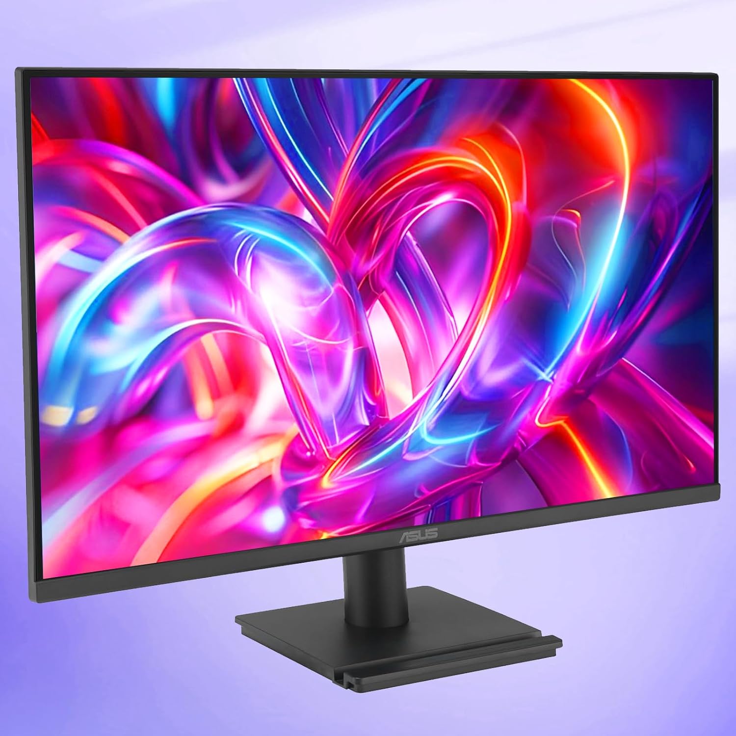 ASUS 24 inch Monitor, FHD(1920x 1080), 120Hz, 1ms, Adaptive-Sync, 99% sRGB, Anti-Glare, Eye Care, VESA Mountable, Speakers, HDMI, DisplayPort, VGA, Frameless, Tilt Adjust, Black, for Office and Gaming