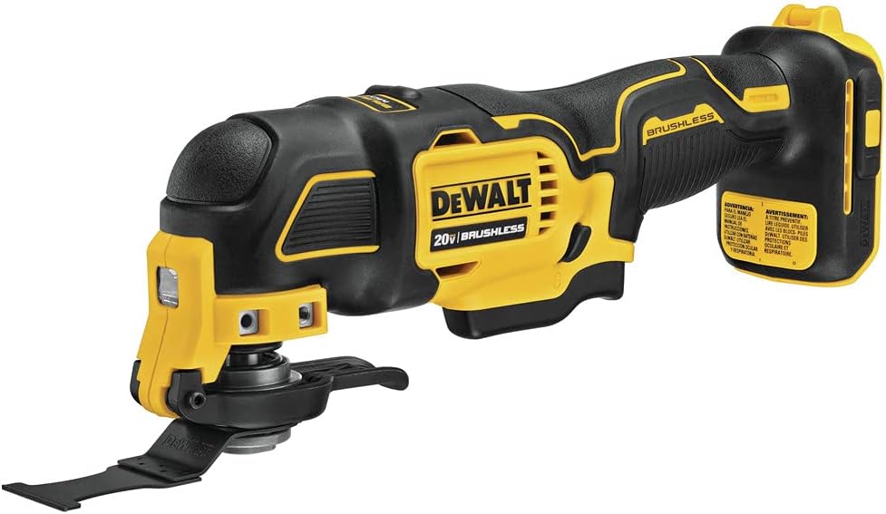 DEWALT atomic 20V MAX* Oscillating Tool, Cordless, Oscillating, Tool only (DCS354B), 1 item package quantity, Color Multi