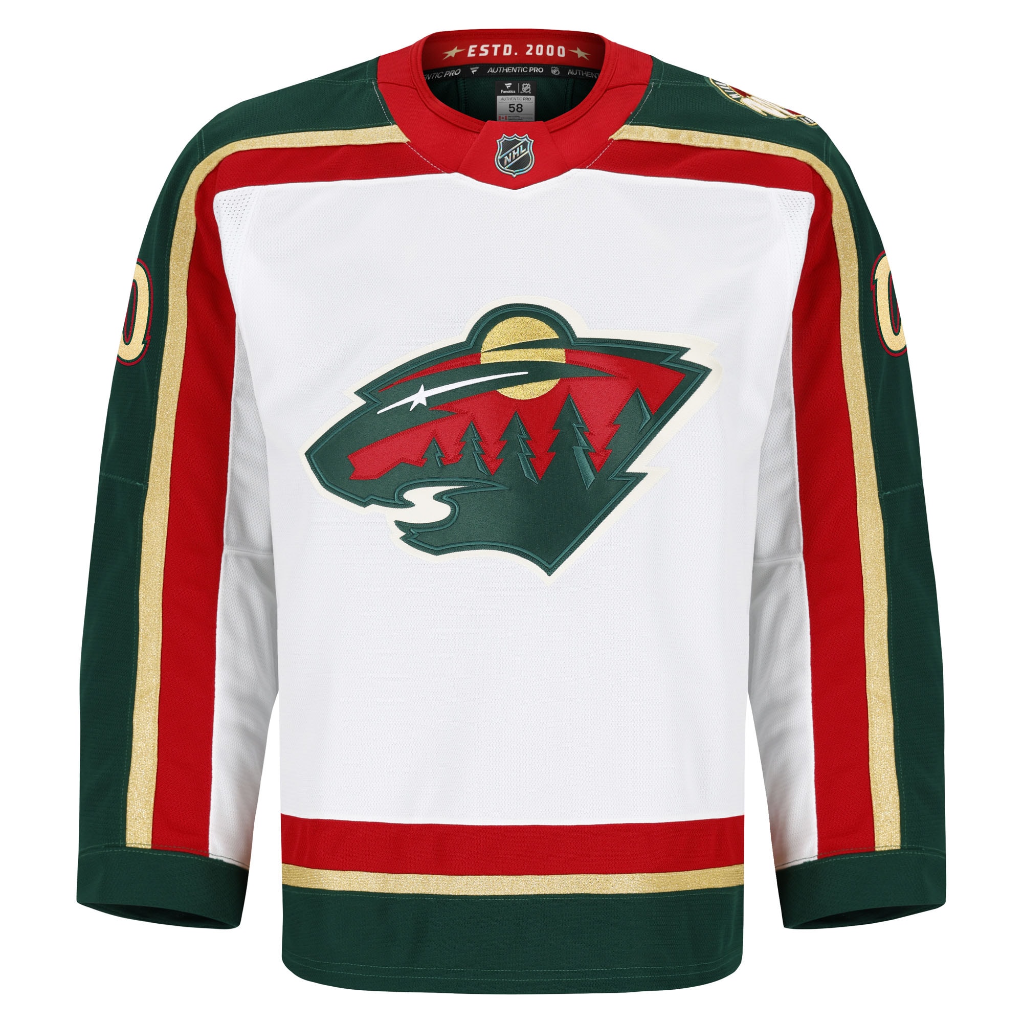 Minnesota Wild Fanatics 25th Anniversary Authentic Pro Custom Jersey - White