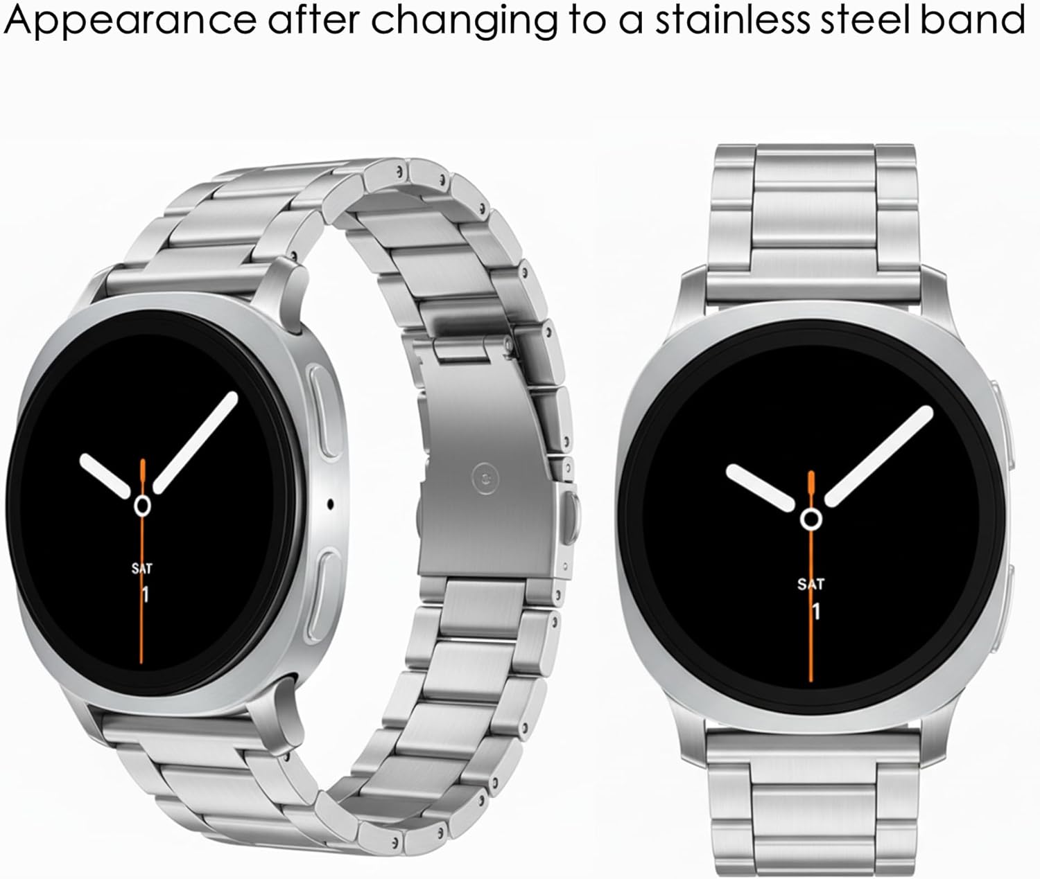 Samsung Galaxy Watch 8 (2025) Bluetooth Smartwatch, Intl Version – Fitness & Sleep Tracking,Heart Rate Monitor, Android Compatible (Not for iOS) – with Extra Stainless Steel Band (Silver, 40mm)