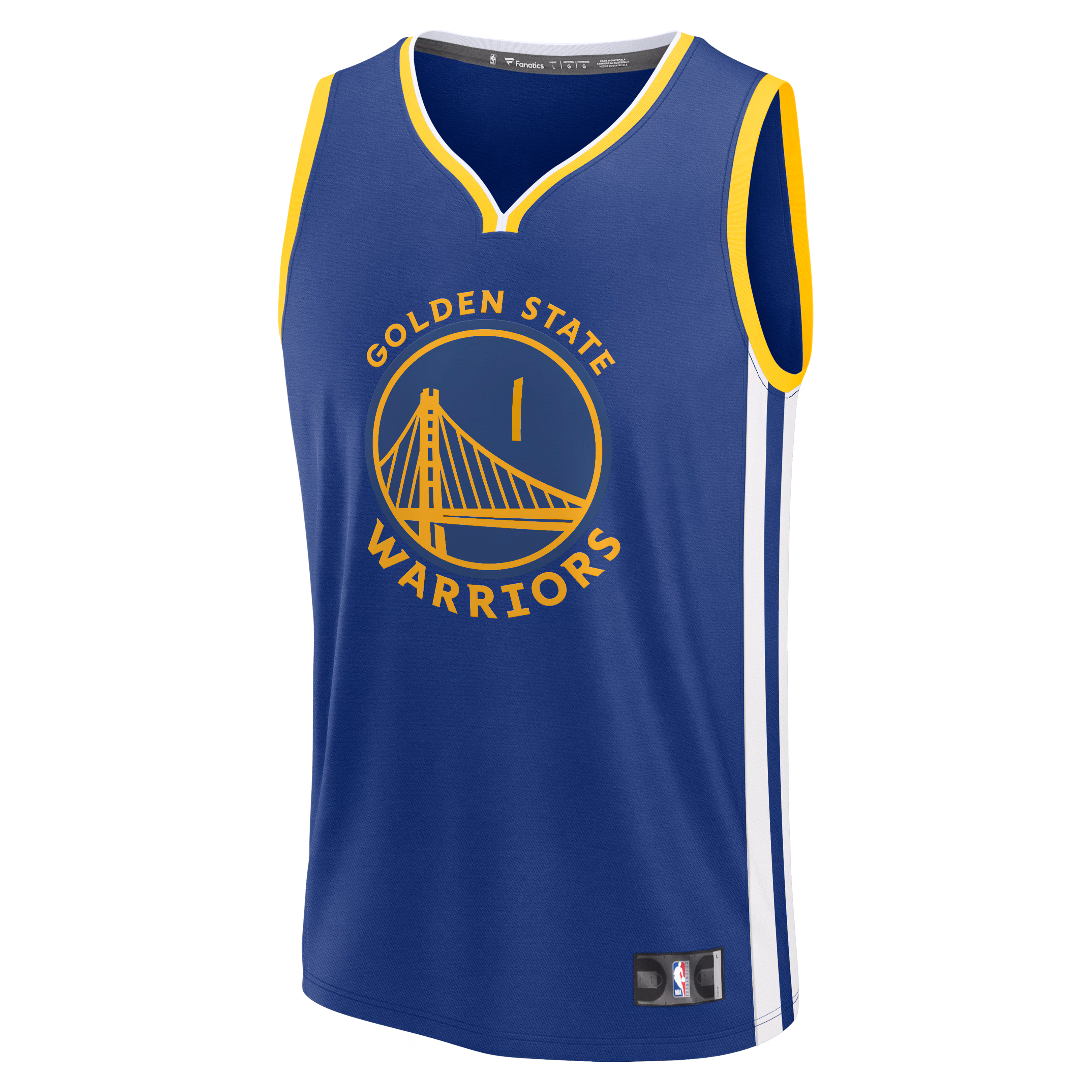 Yaxel Lendeborg Golden State Warriors Fanatics 2026 NBA Draft First Round Pick Fast Break Jersey - Icon Edition - Royal
