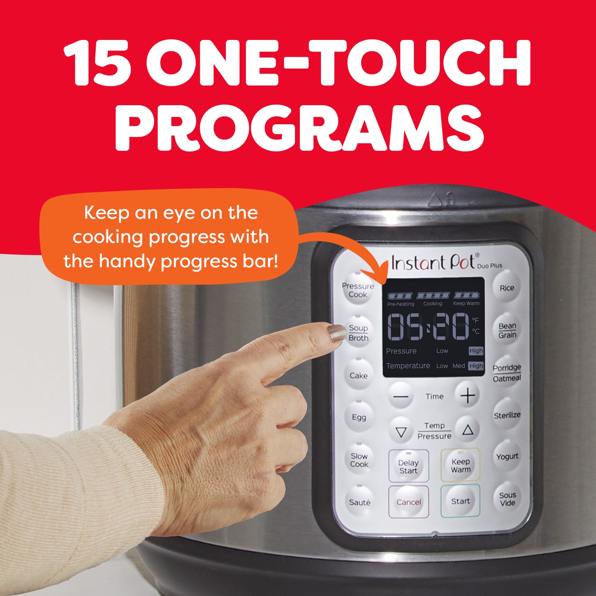 INSTANT POT Duo Plus 9-in-1 Multicooker with App & Recipes