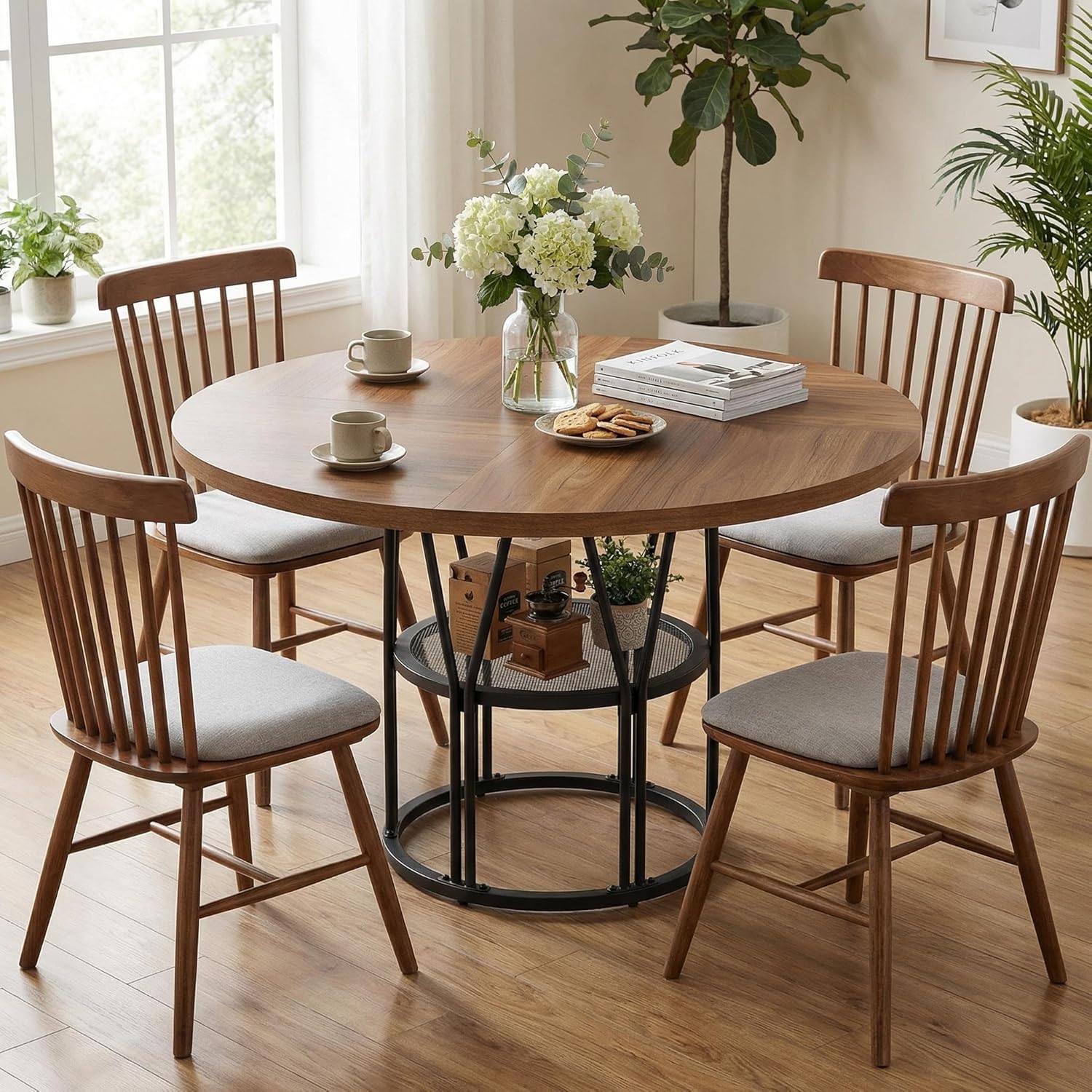 Garvee Round Dinning Table for 4-6 - 47