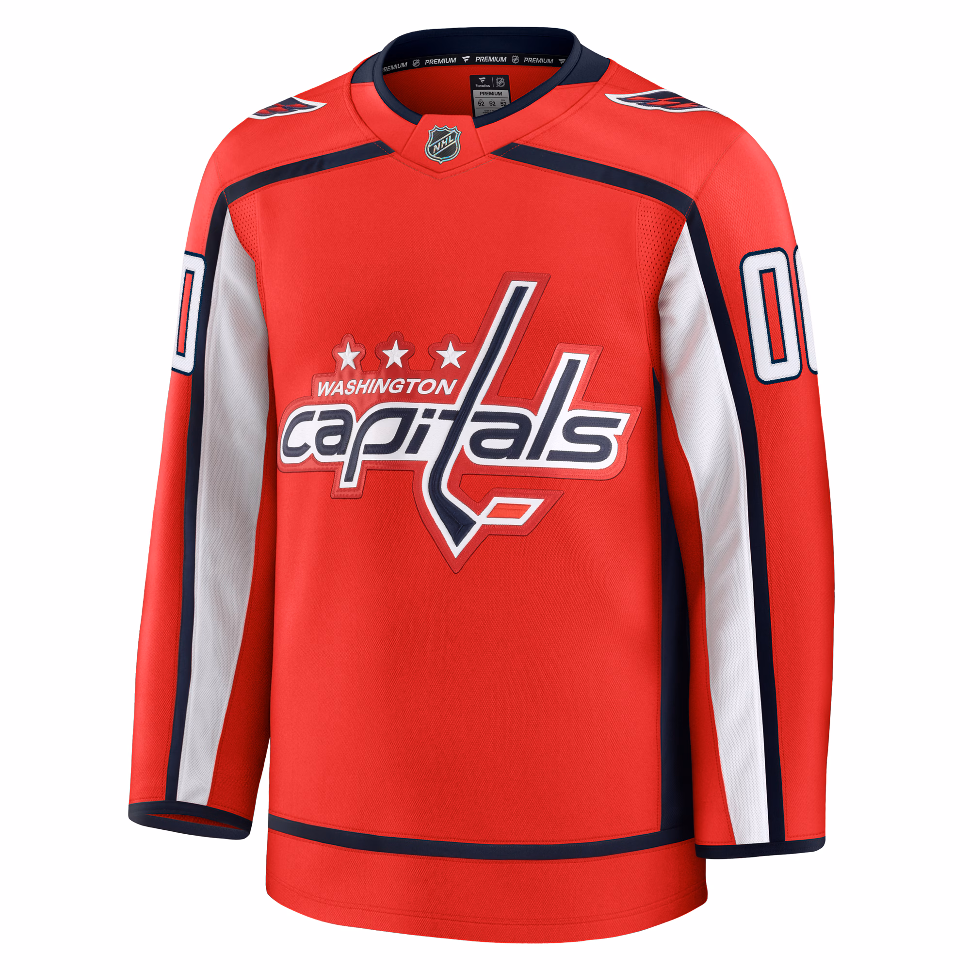 Washington Capitals Fanatics Home Premium Custom Jersey - Red