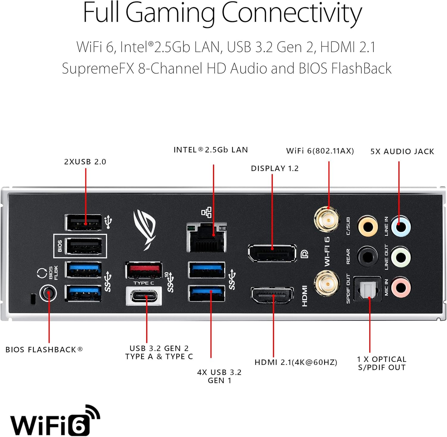 ASUS ROG Strix B550-F Gaming (WiFi 6) AMD AM4 Zen 3 Ryzen 5000 & 3rd Gen Ryzen ATX Gaming Motherboard (PCIe 4.0, 2.5Gb LAN, BIOS Flashback, HDMI 2.1, Addressable Gen 2 RGB Header and Aura Sync)