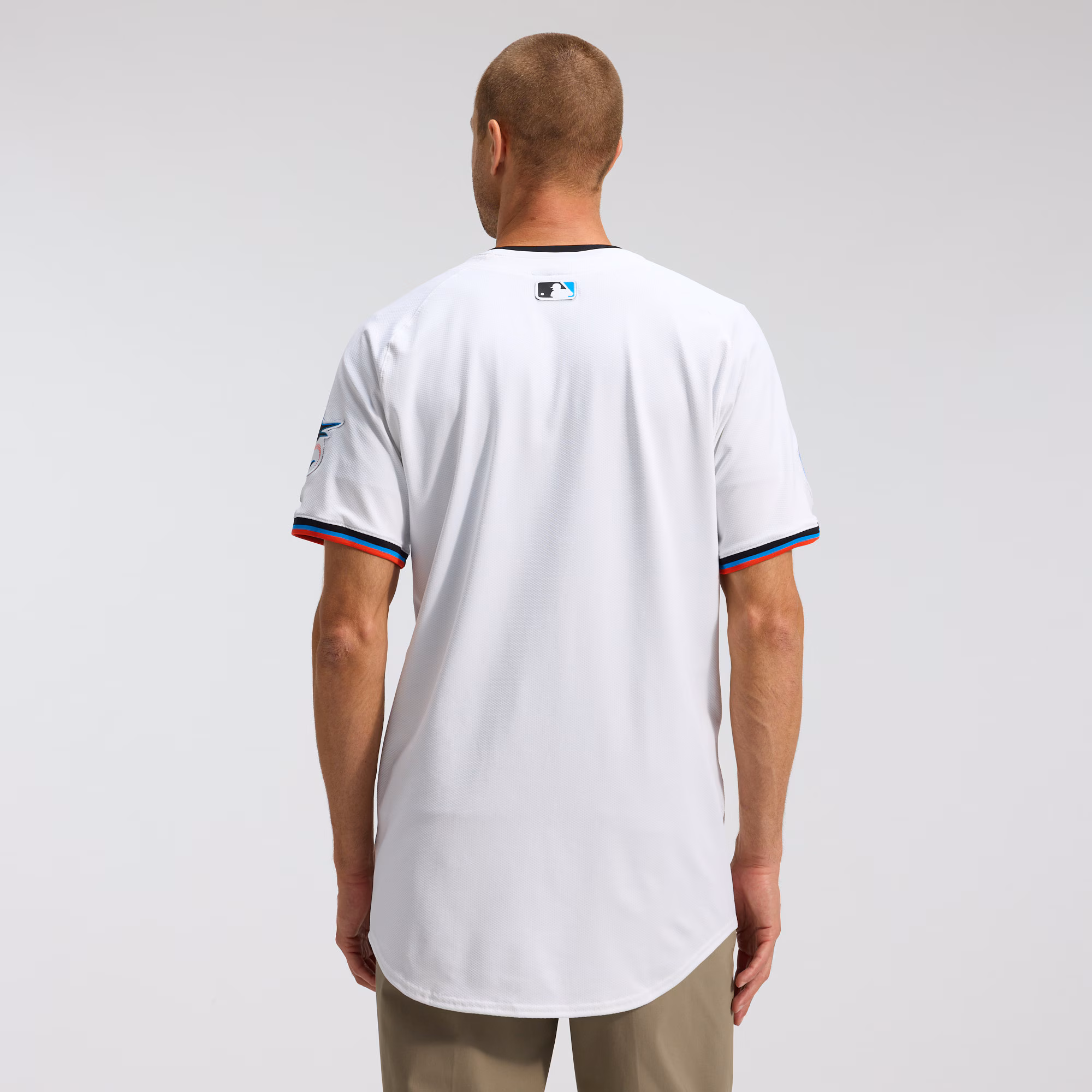 Miami Marlins Nike Home Elite Jersey - White